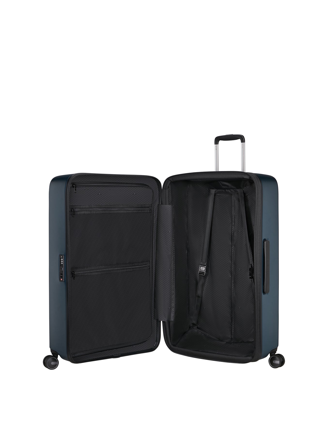 Fyrm Large Expandable Spinner Suitcase 77cm Blue
