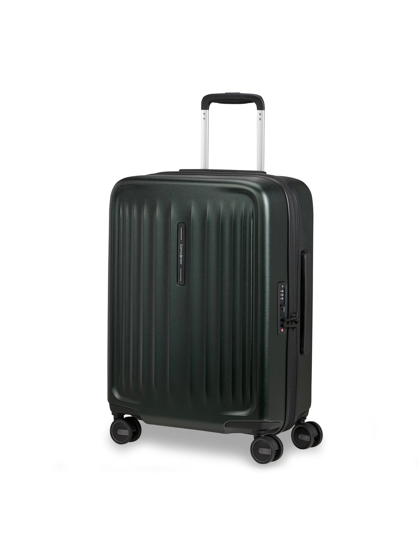 Fyrm Cabin Expandable Spinner Suitcase 55cm Green