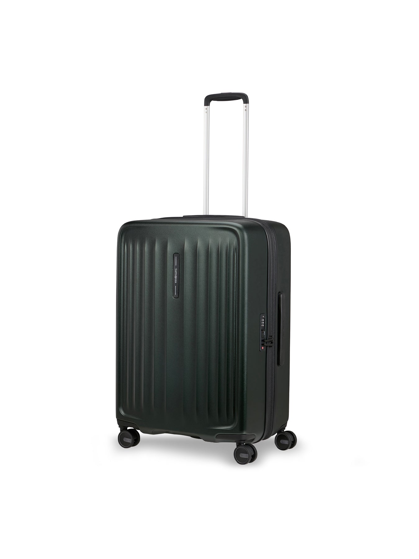Fyrm Medium Expandable Spinner Suitcase 67cm Green