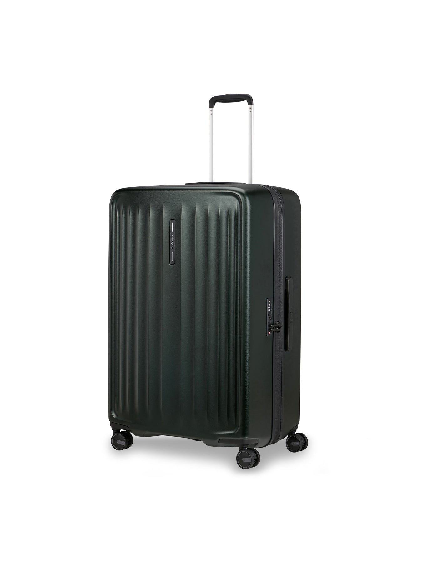 Fyrm Large Expandable Spinner Suitcase 77cm Green