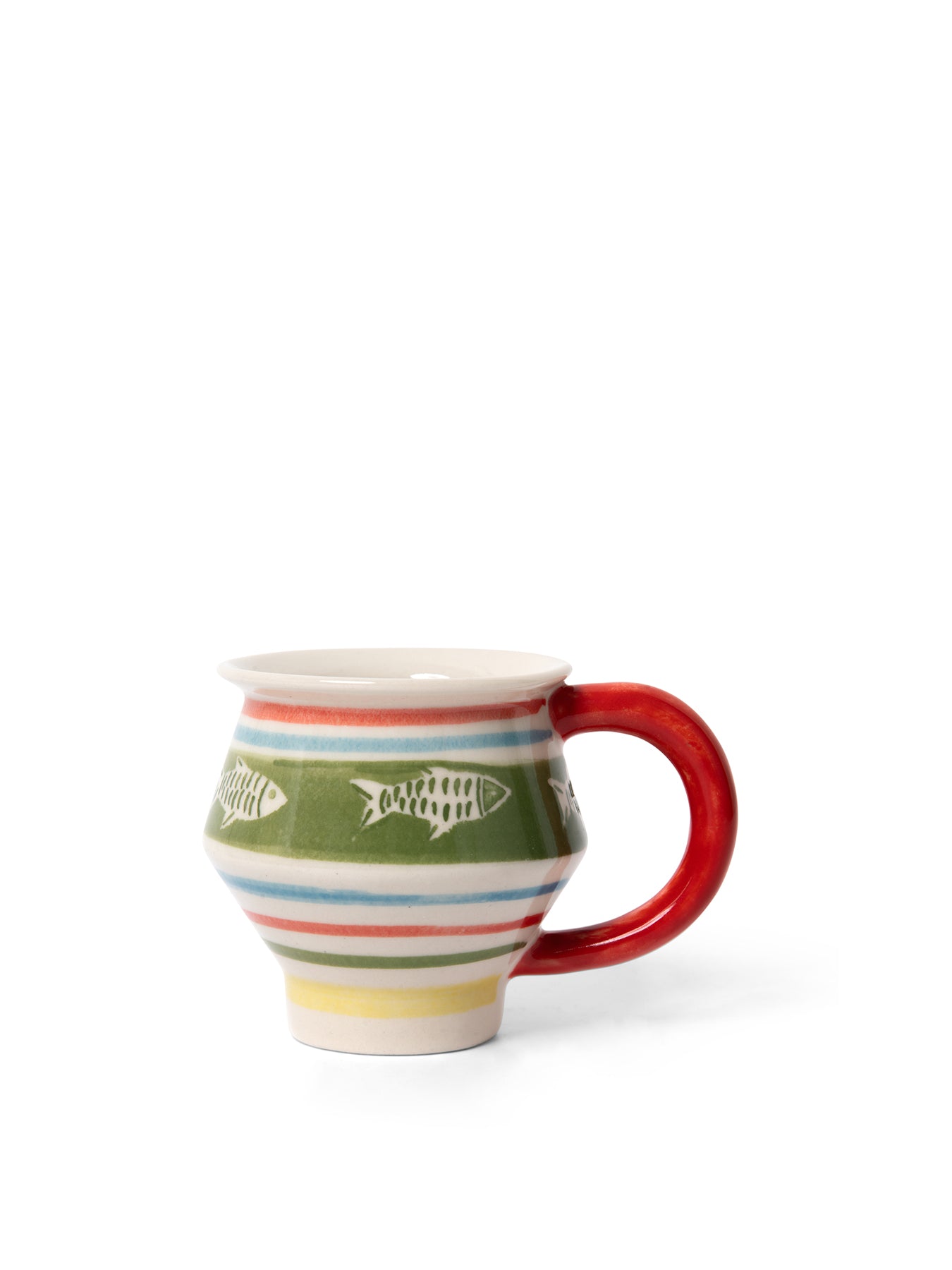 Angular Fish Stripe Mug
