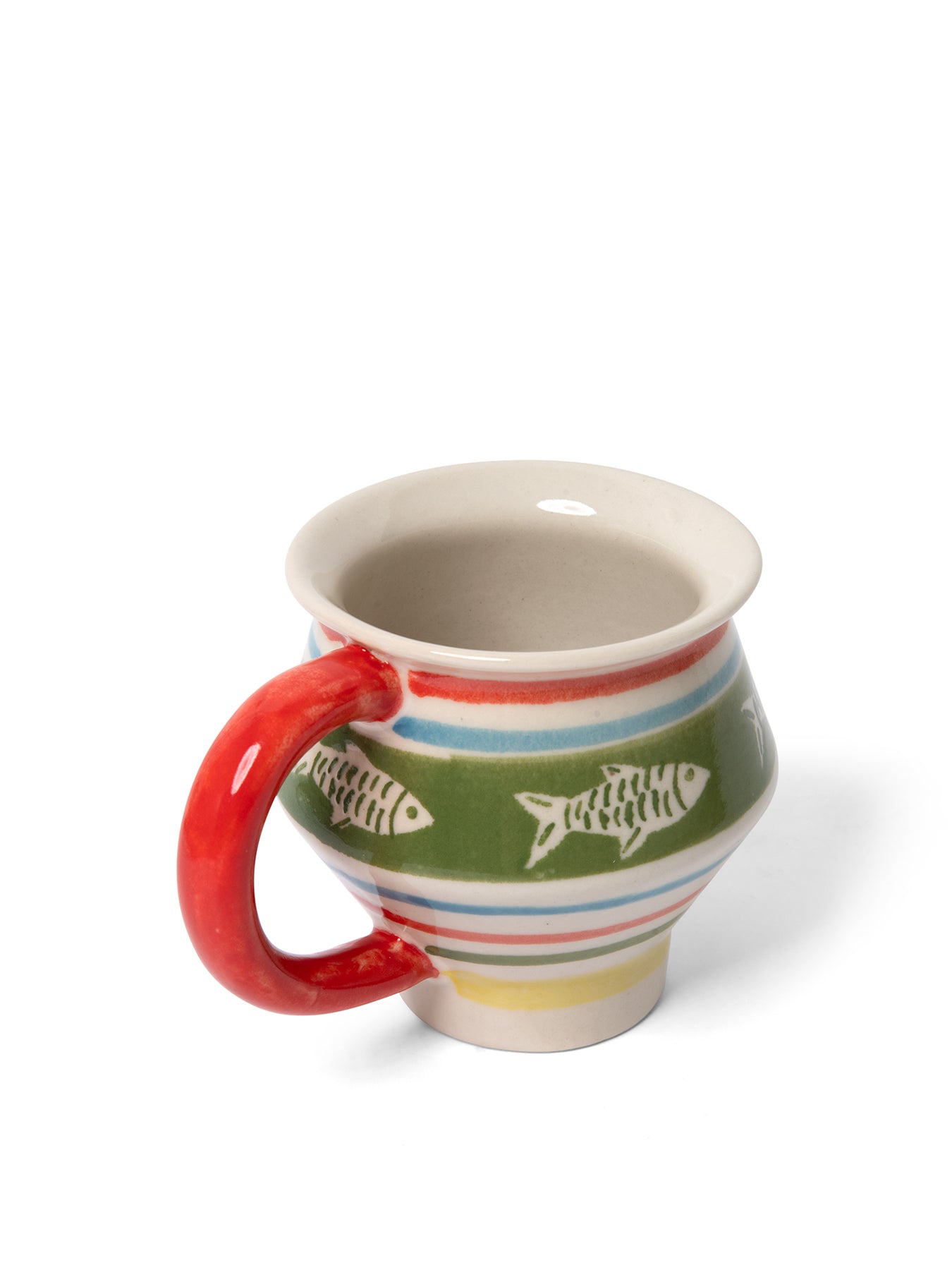 Angular Fish Stripe Mug