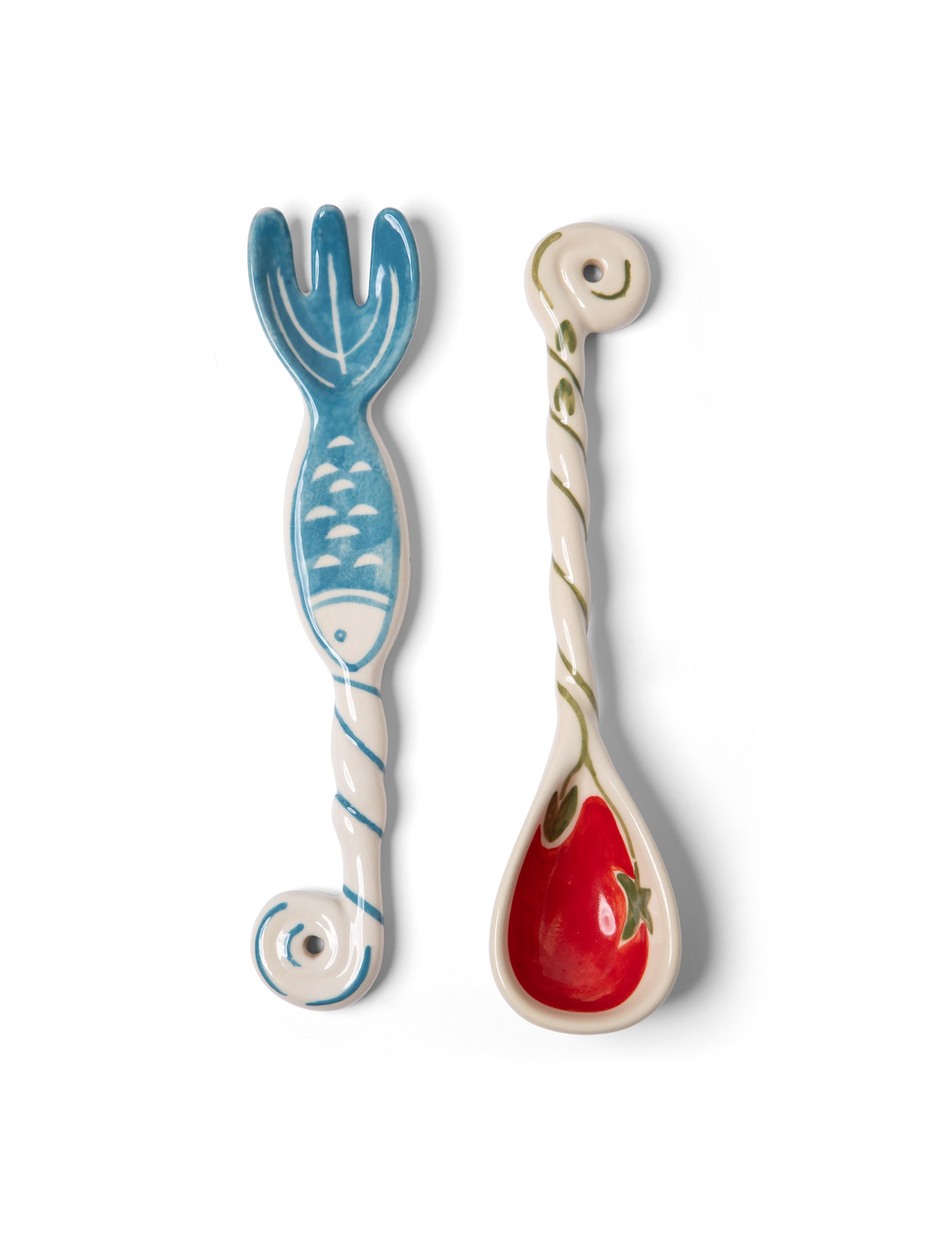 Ceramic Salad Servers
