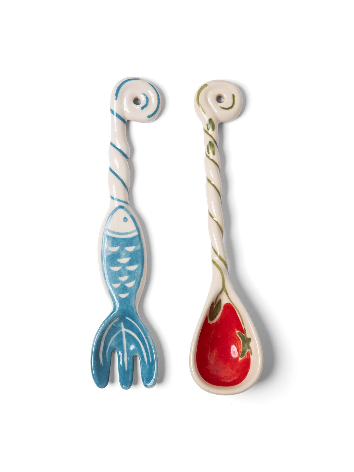 Ceramic Salad Servers