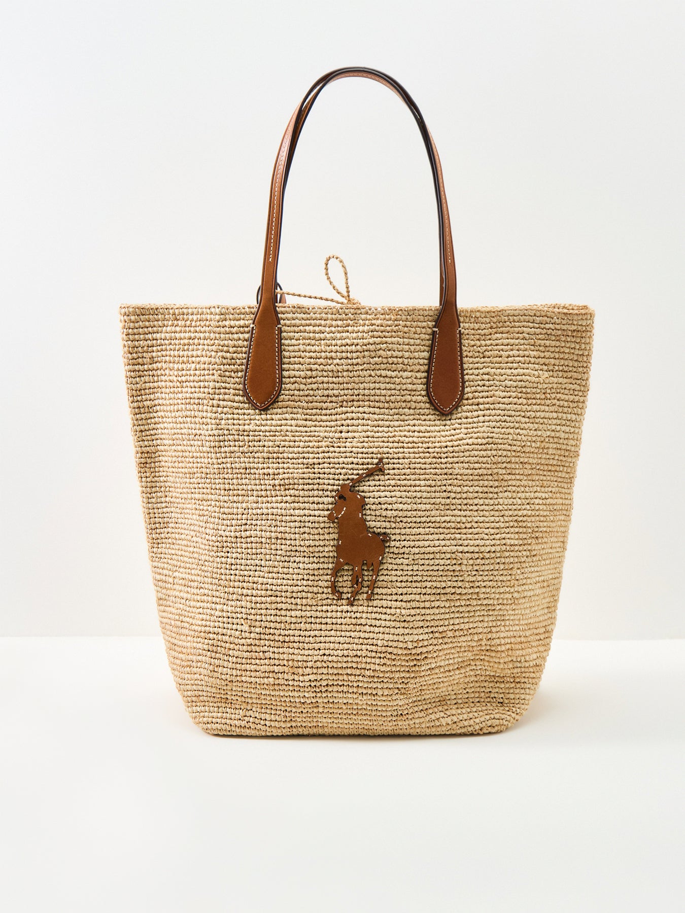 Raffia Large Tote Bag Beige