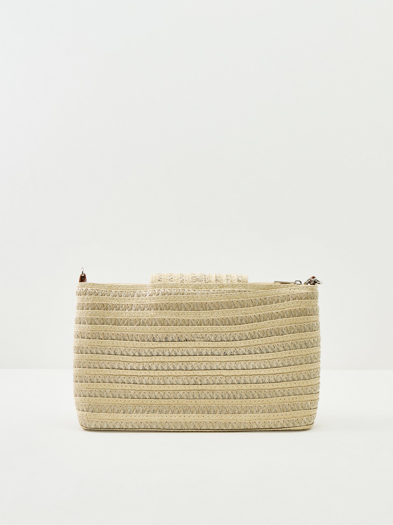 Pckonnie Straw Crossbody Bag Neutral