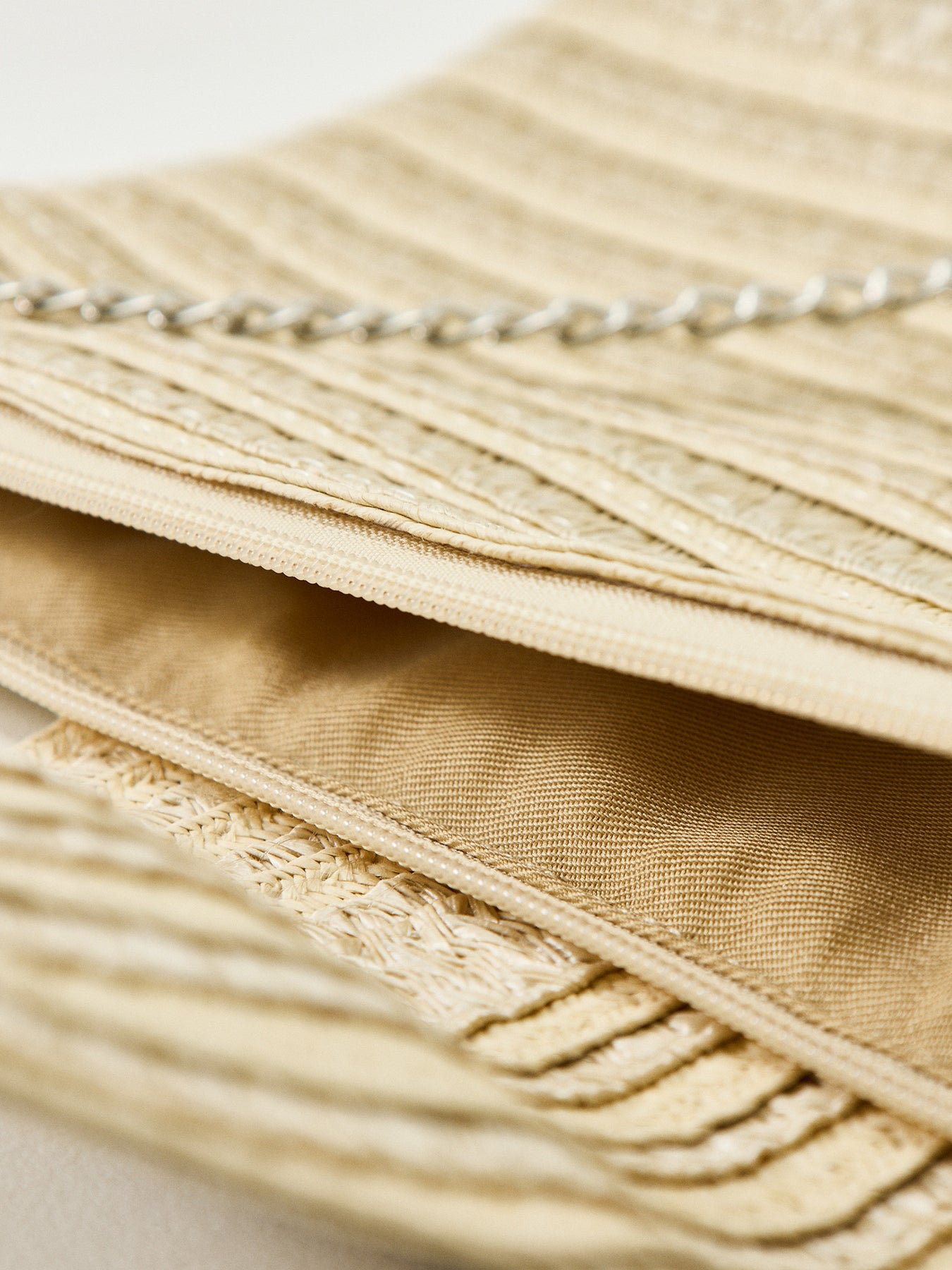 Pckonnie Straw Crossbody Bag Neutral