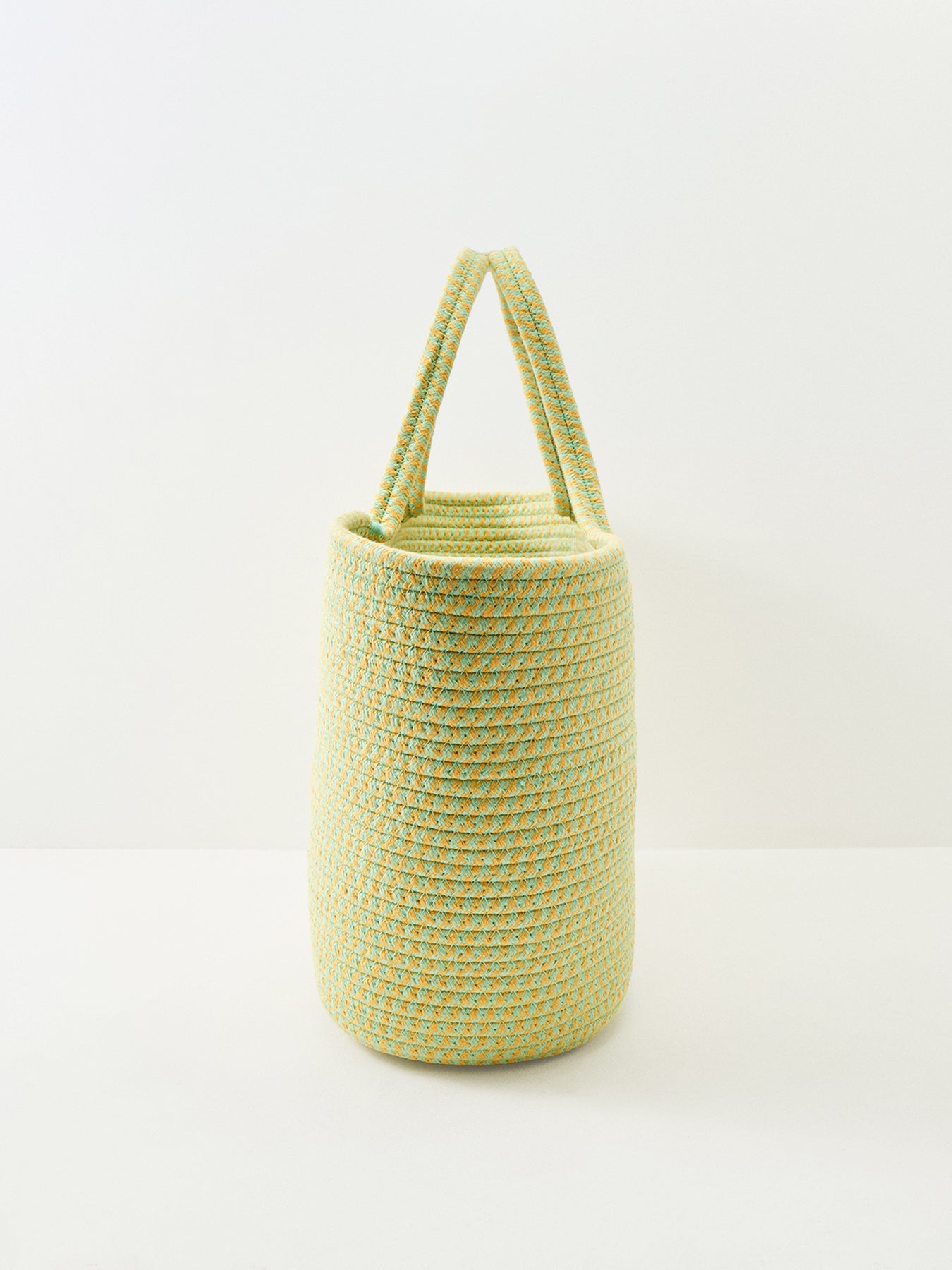 Christine Cotton Basket Bag Green