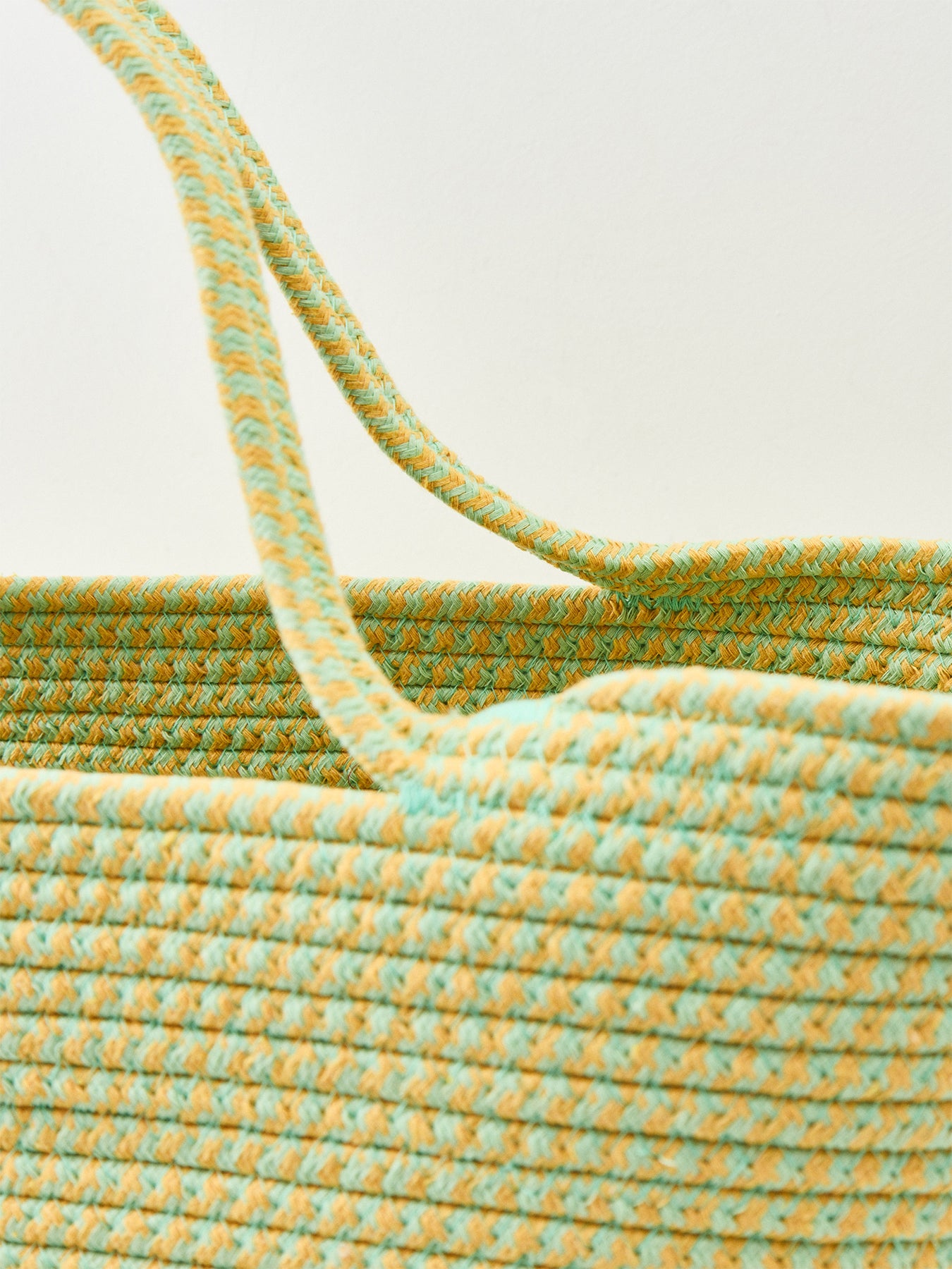 Christine Cotton Basket Bag Green