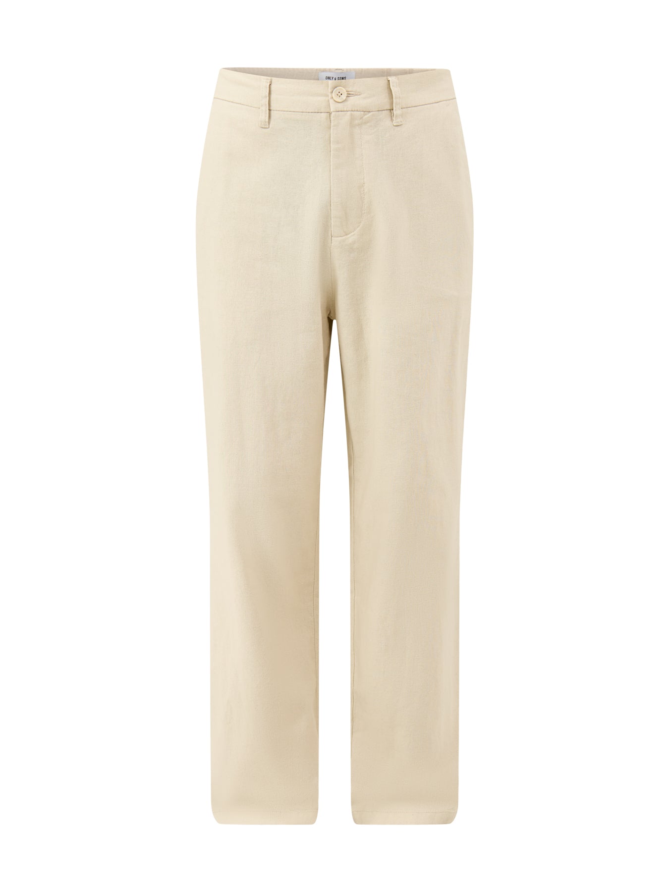 Bob Cotton Linen Loose Trousers Beige