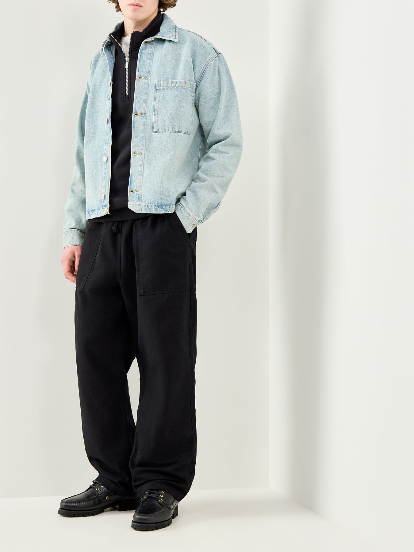 Sprick Boxy Denim Jacket Blue