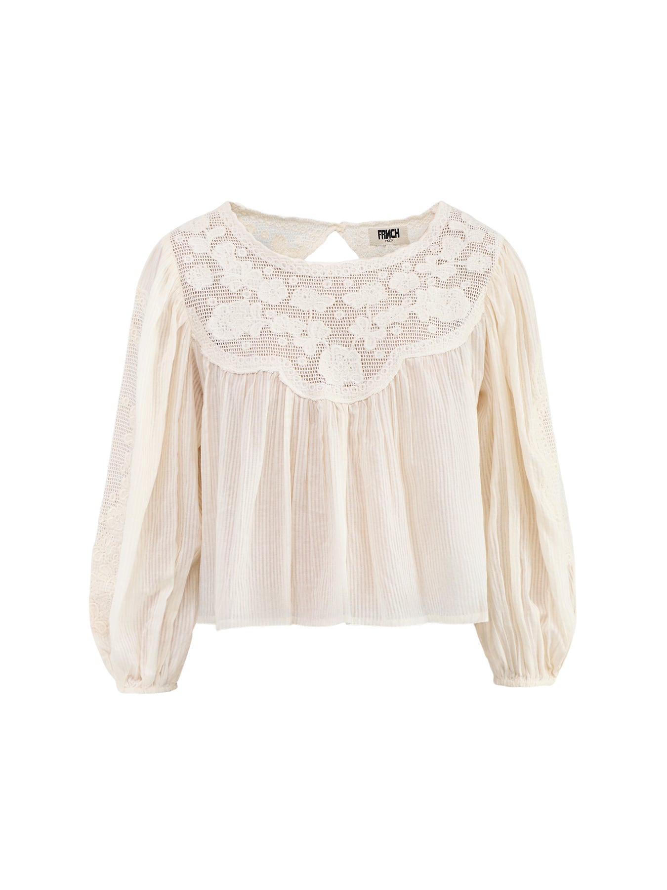 Acaste Embroidered Blouse Cream