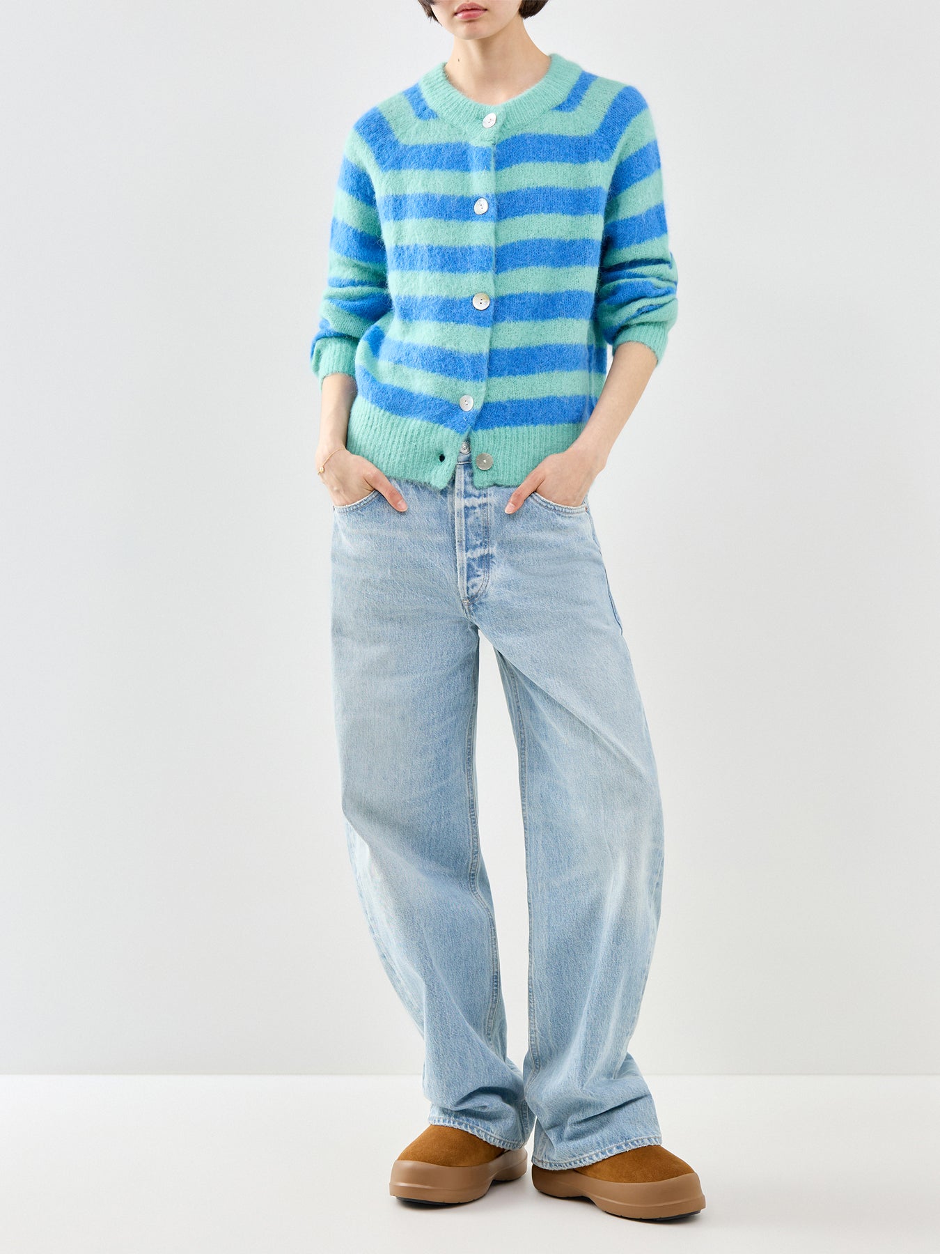Azur Striped Cardigan