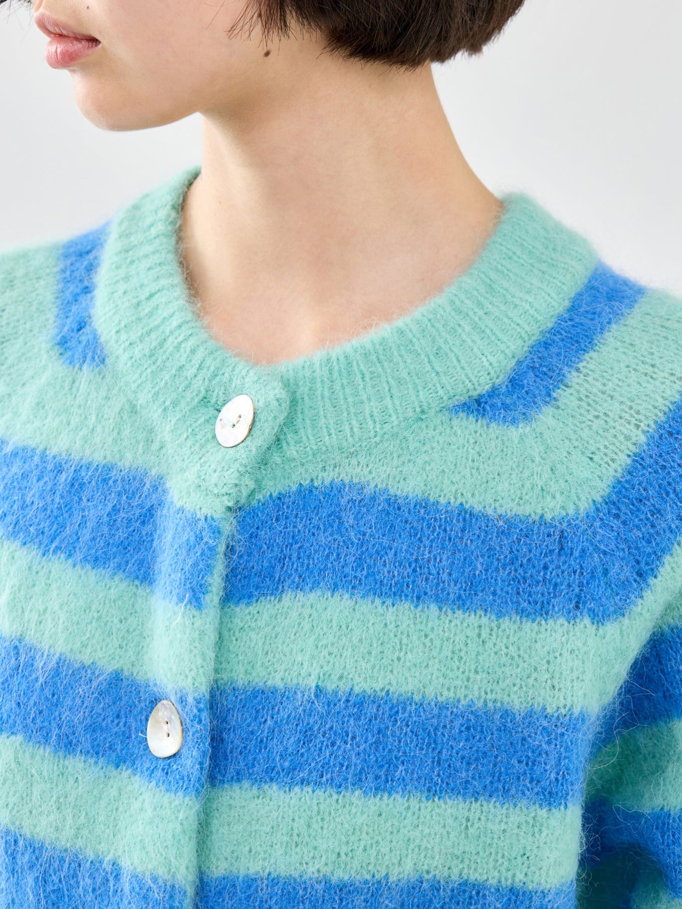 Azur Striped Cardigan