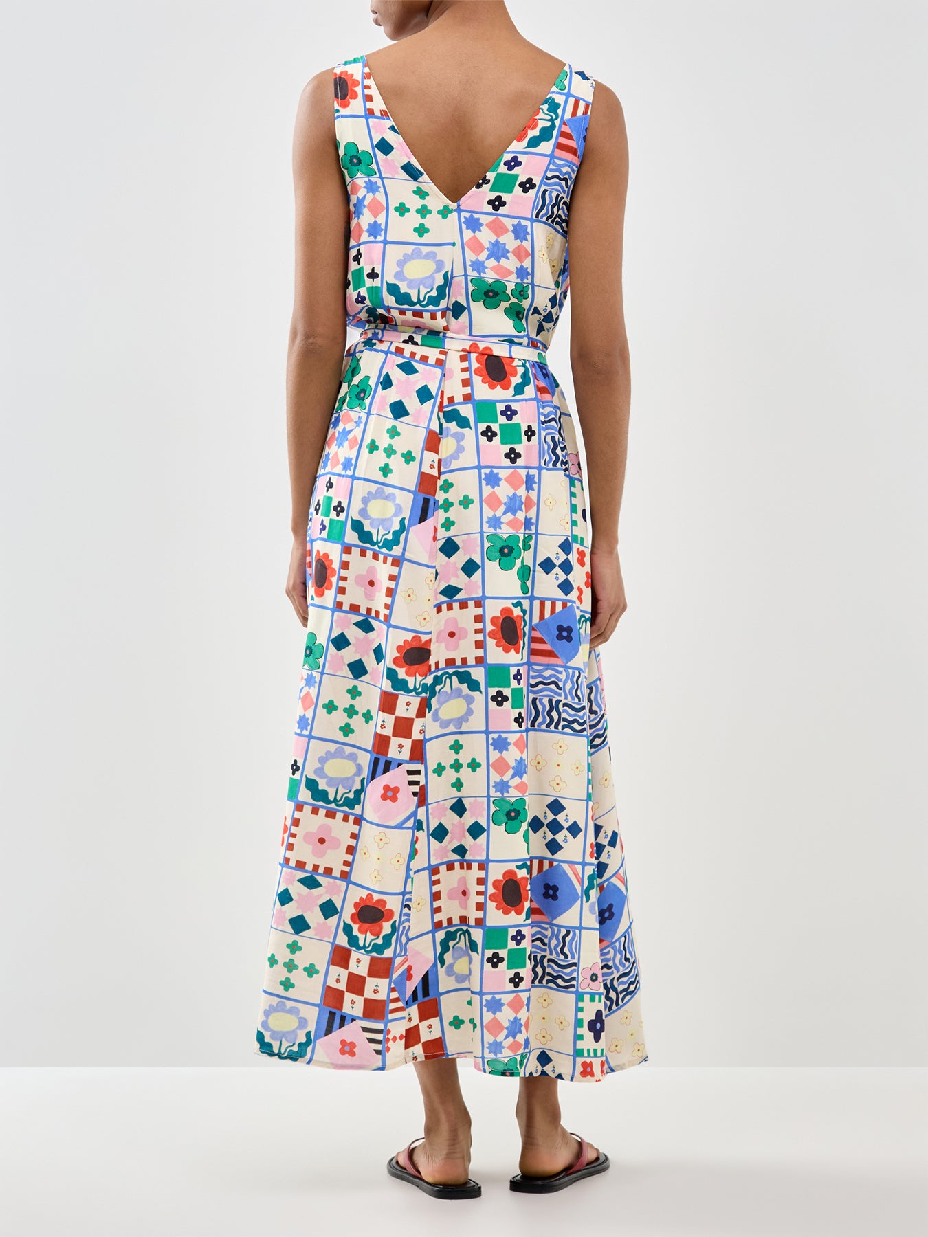 Consordia Printed Midi Dress Print