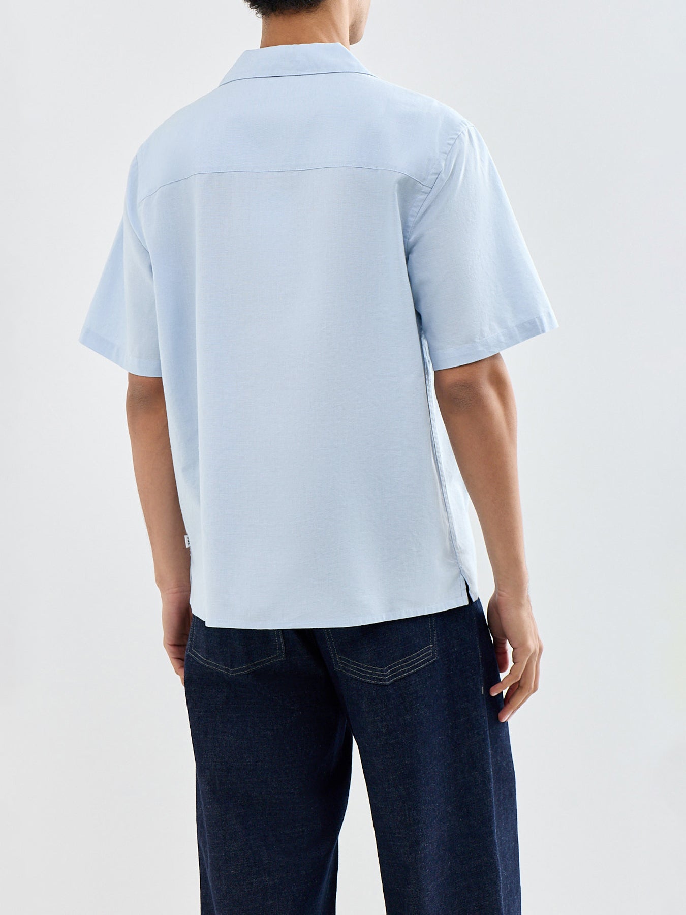 Didcot Appliqué Flowers Shirt Blue