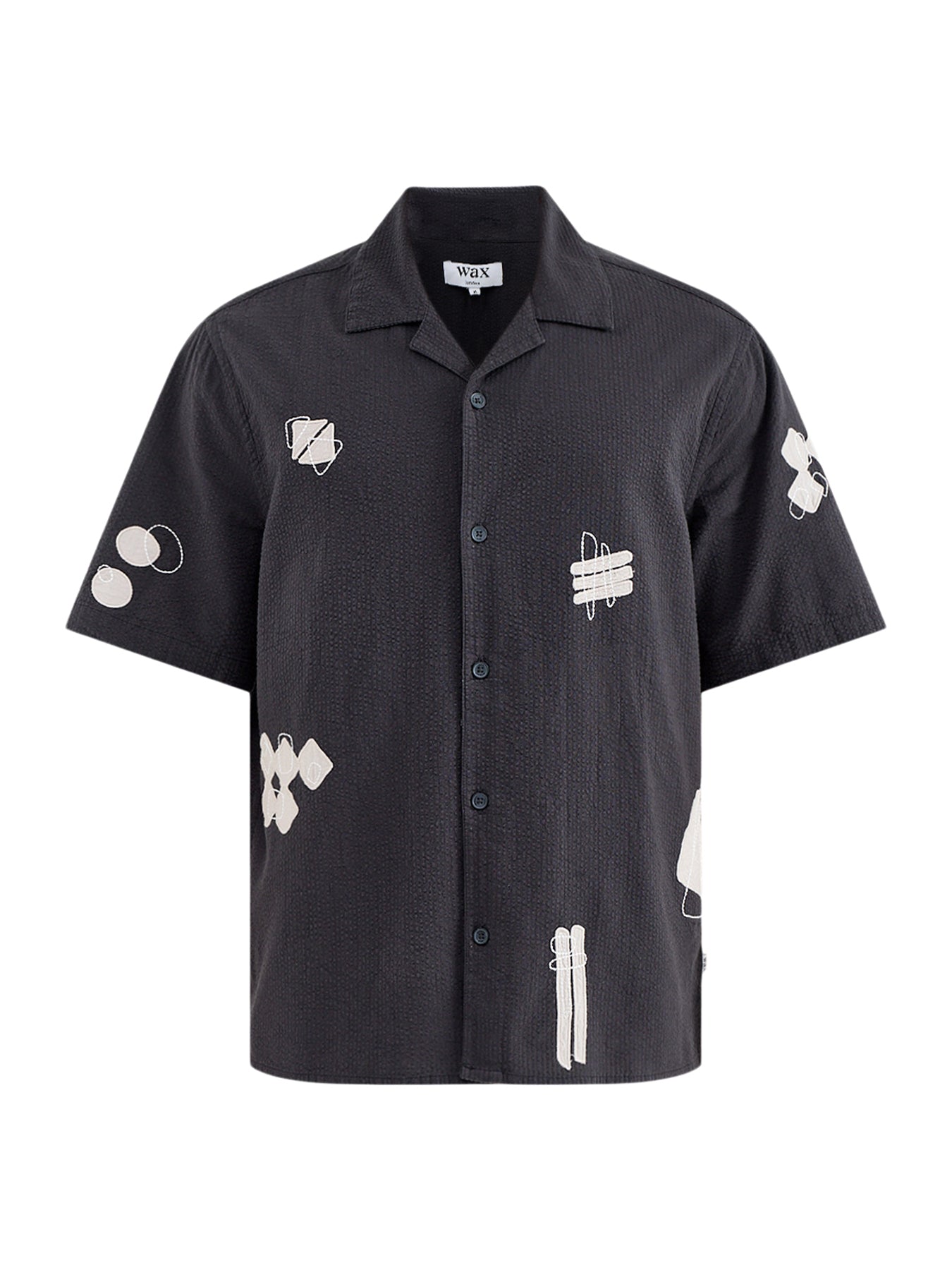 Didcot Appliqué Scribble Shirt Black