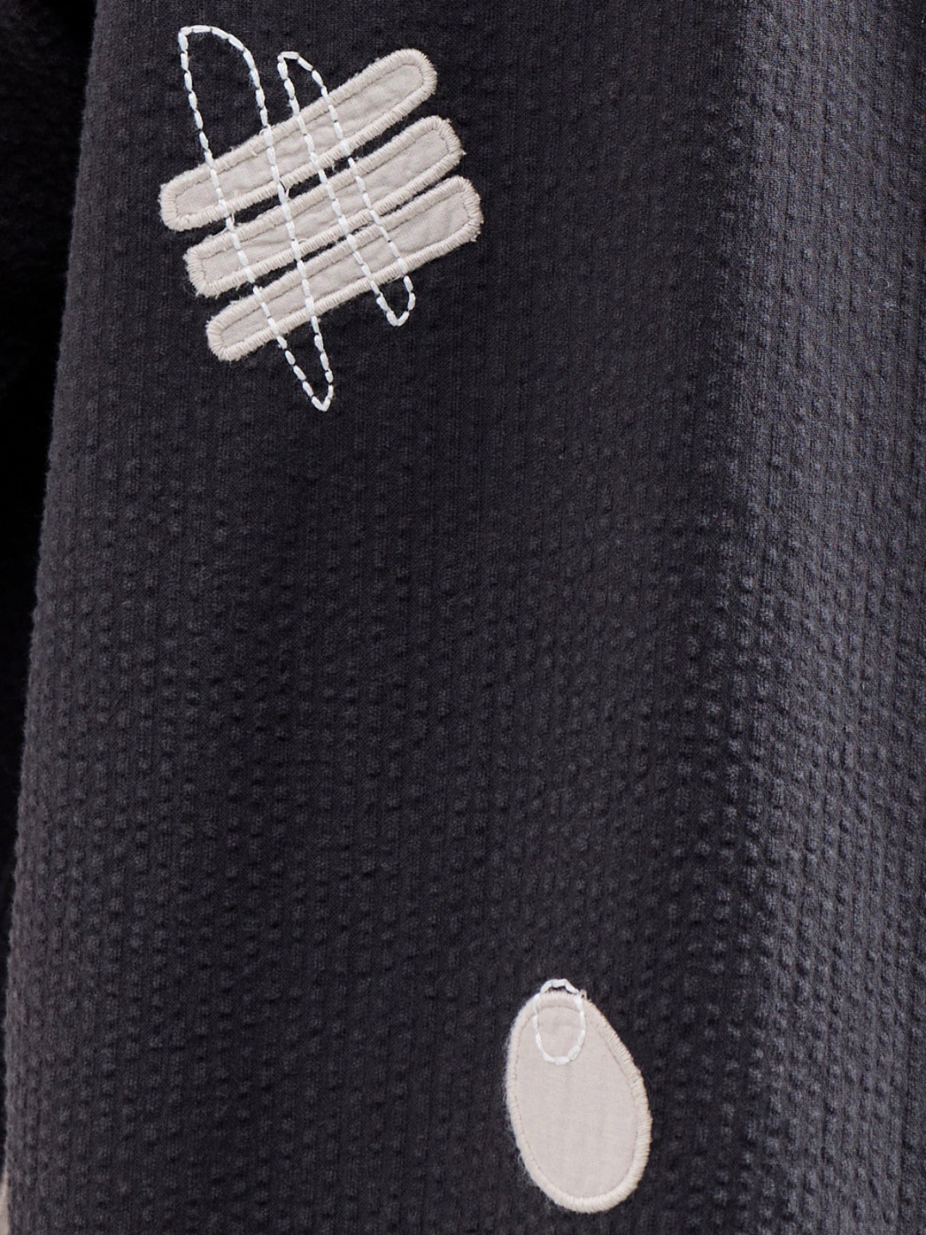 Didcot Appliqué Scribble Shirt Black