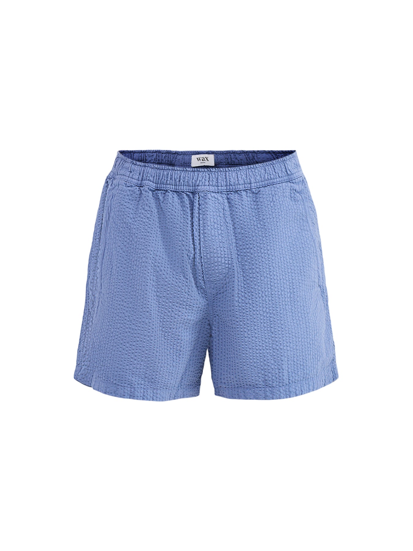 Mescal Cotton Seersucker Shorts Blue