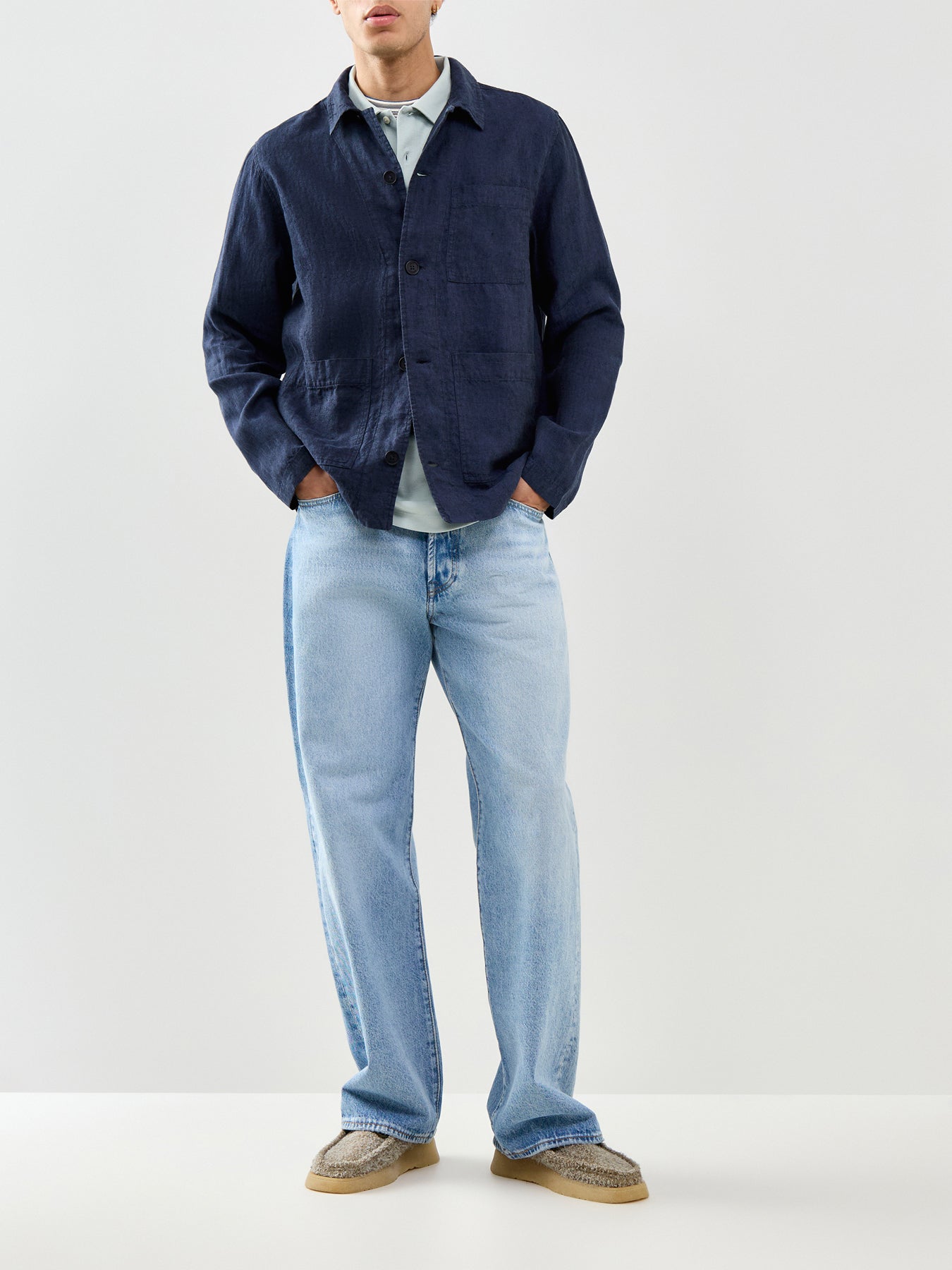 Kimpton Linen Jacket Navy