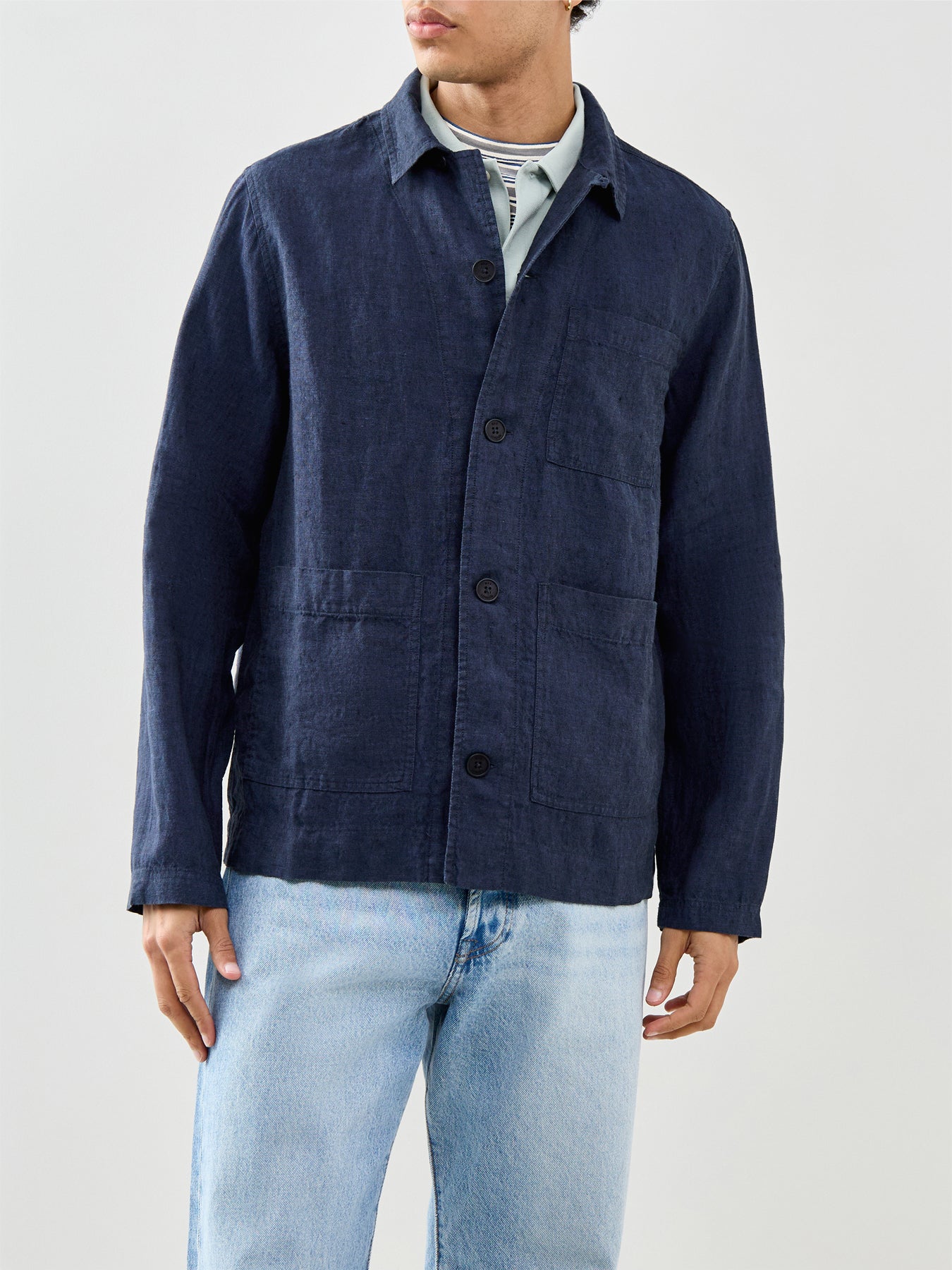Kimpton Linen Jacket Navy