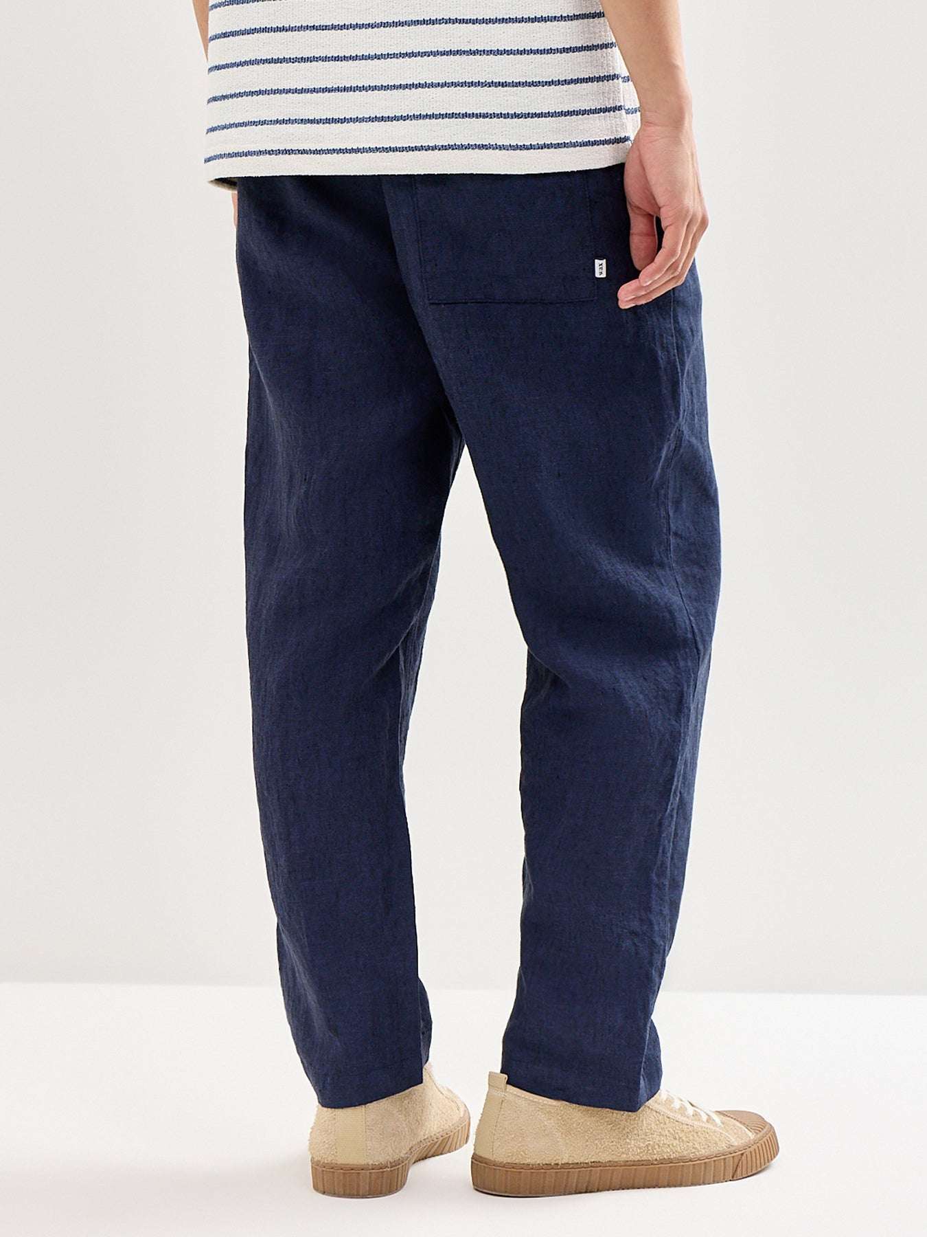 Kurt Linen Trousers Navy