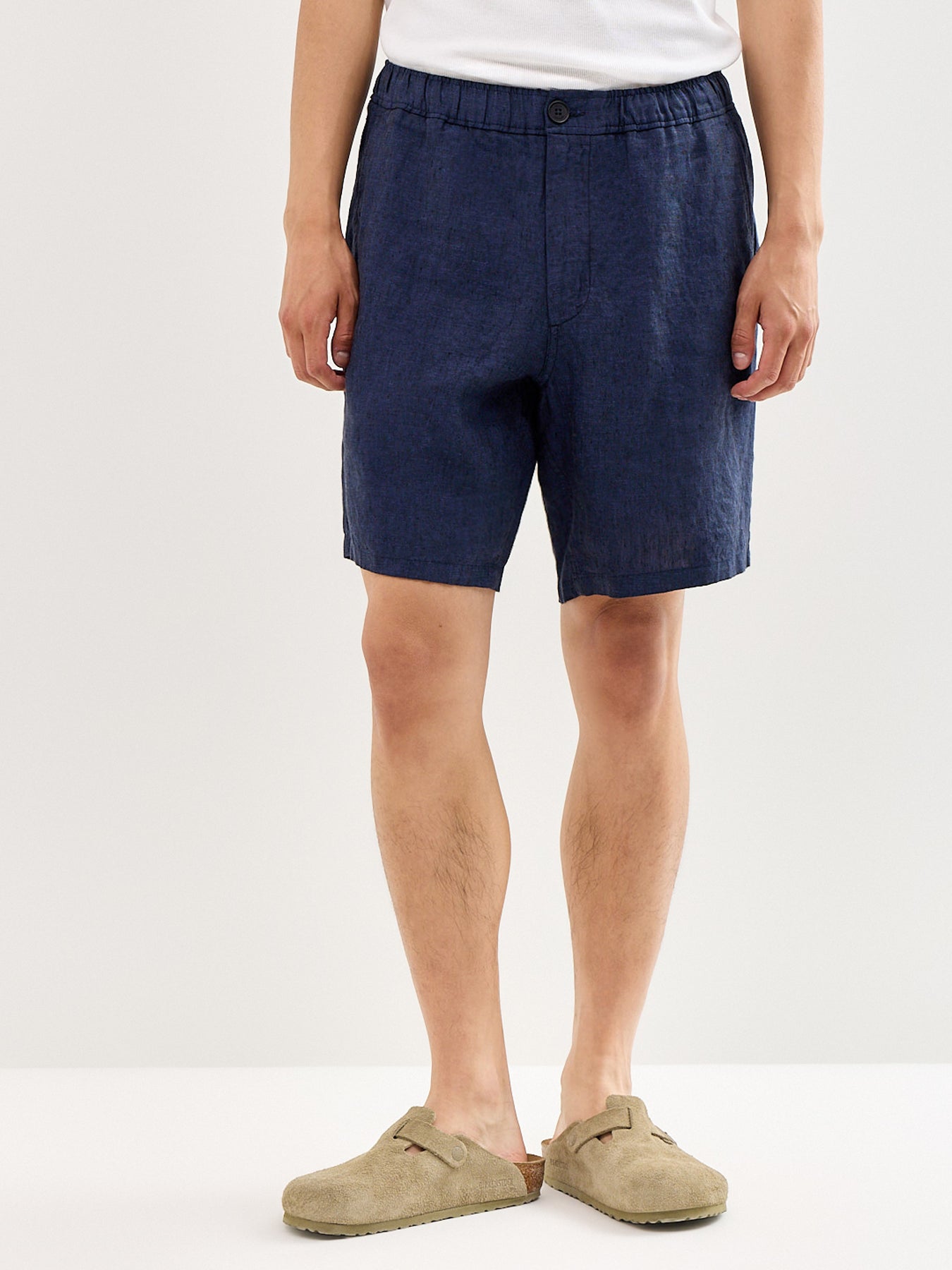 Kurt Linen Shorts Navy