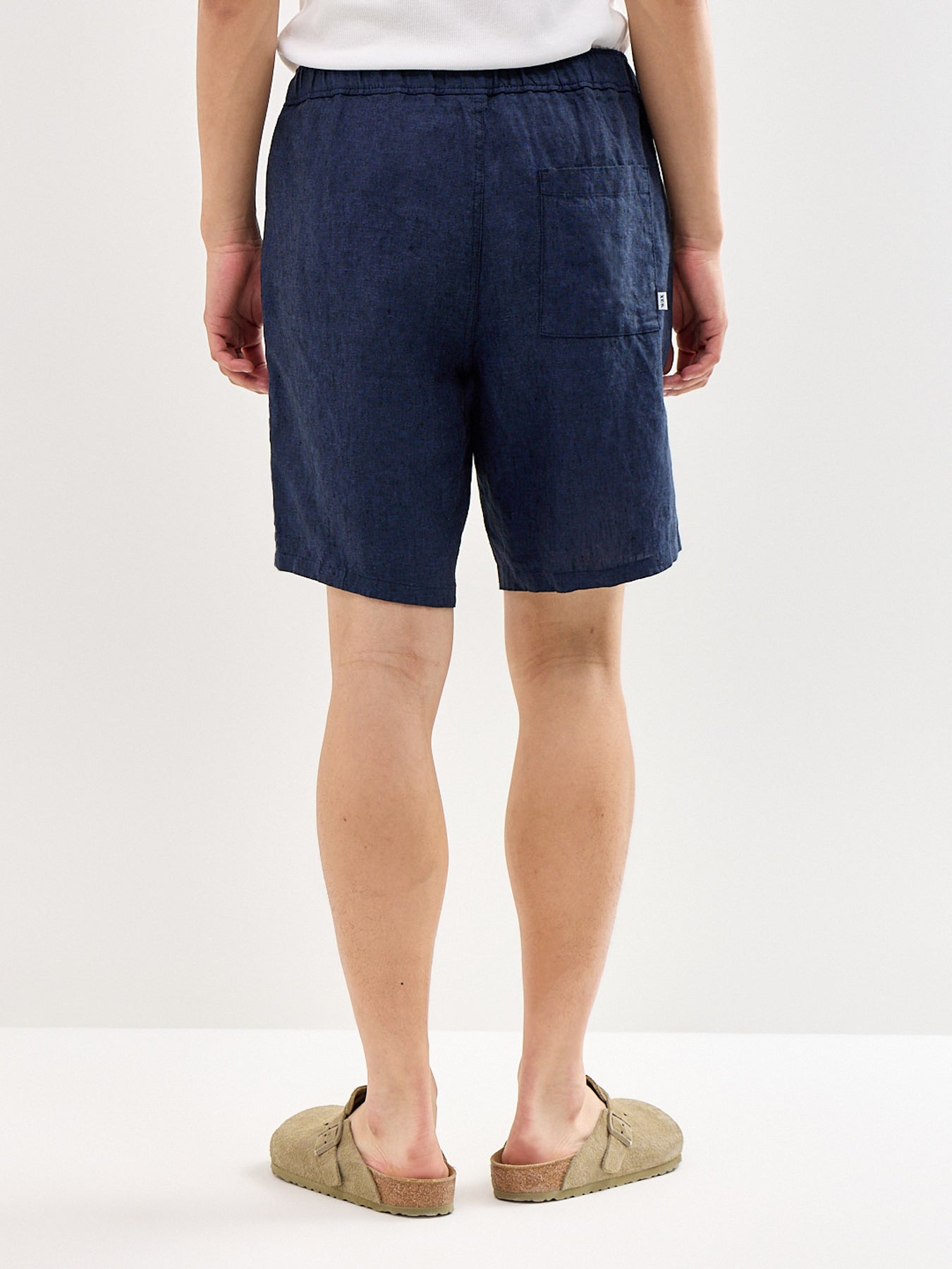 Kurt Linen Shorts Navy