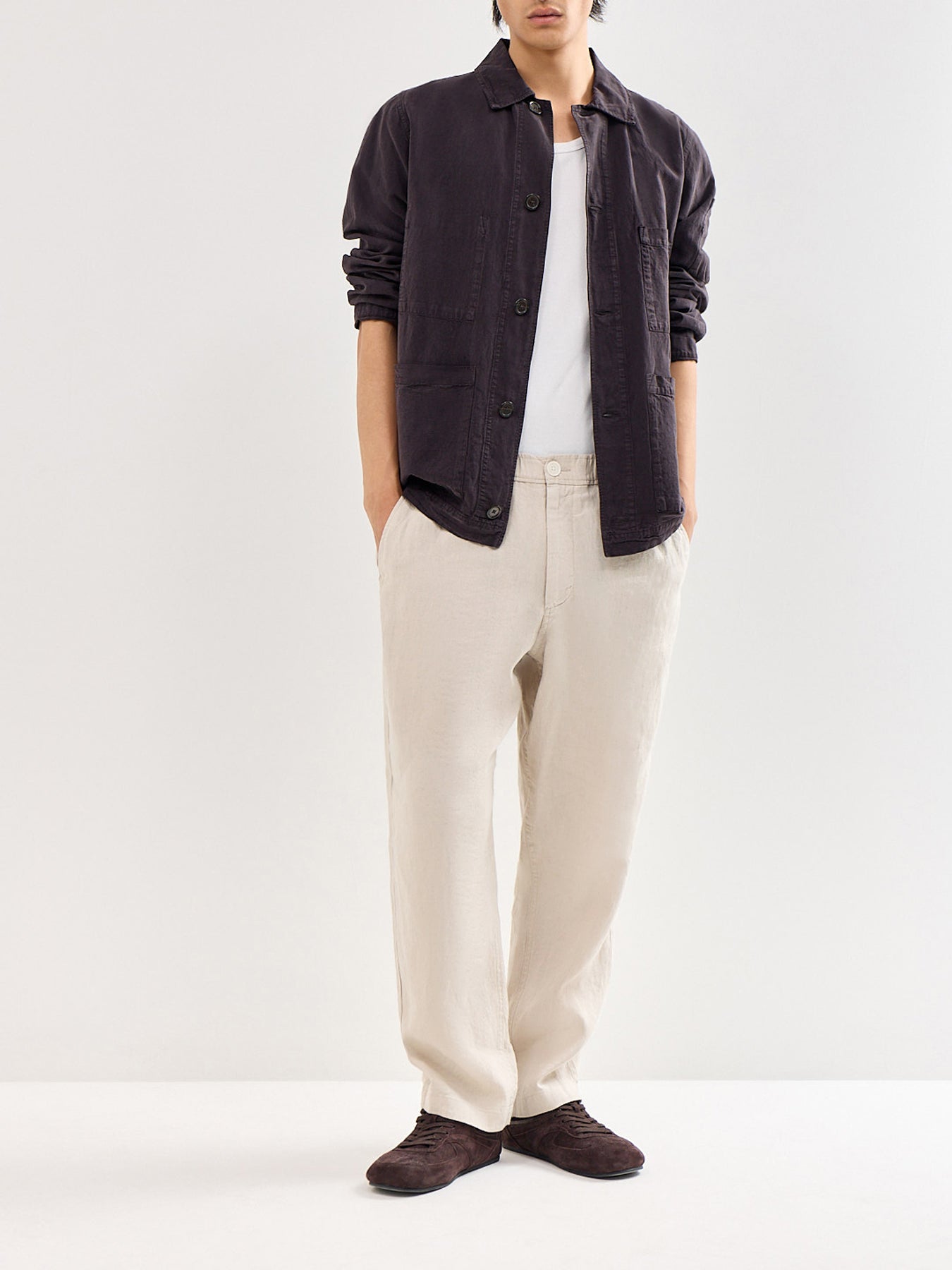 Kurt Linen Trousers Beige