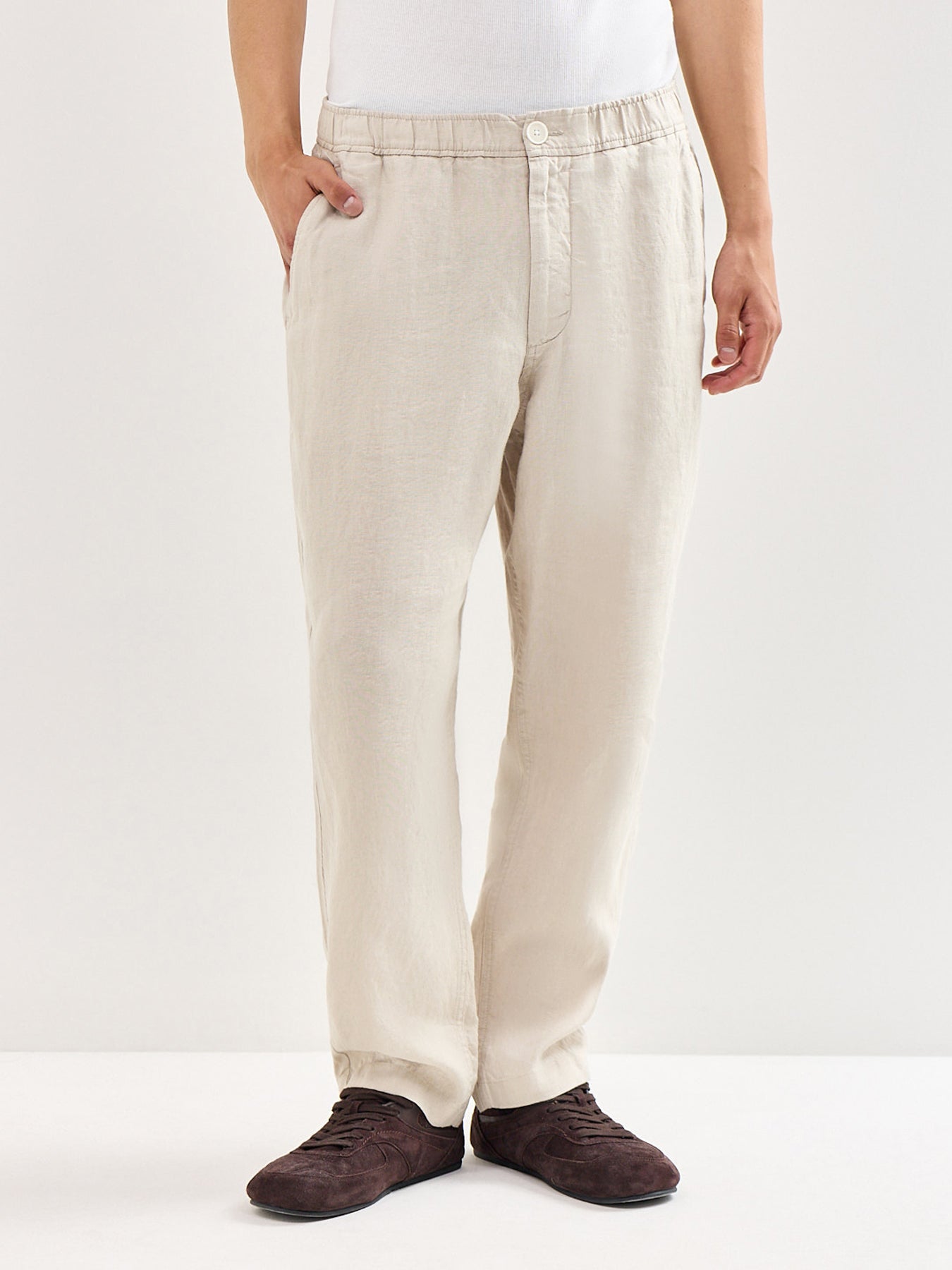 Kurt Linen Trousers Beige