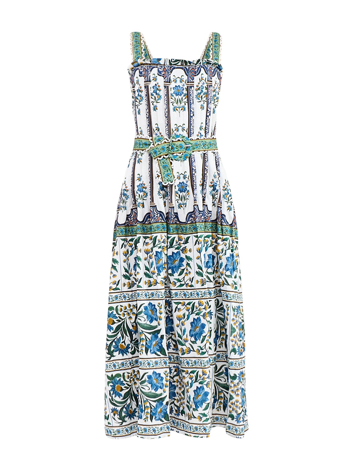 Manoela Sleeveless Belted Maxi Dress