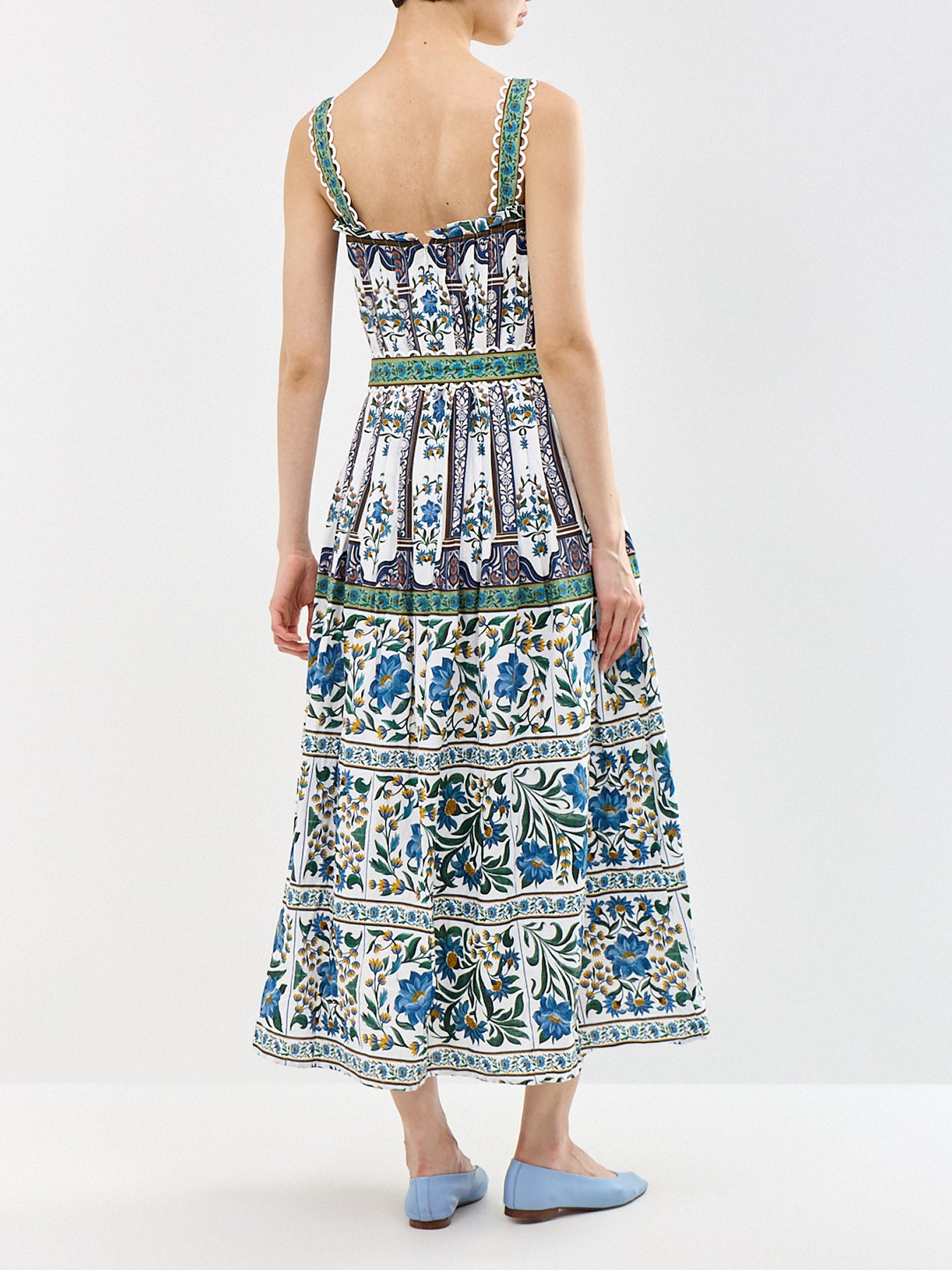 Manoela Sleeveless Belted Maxi Dress