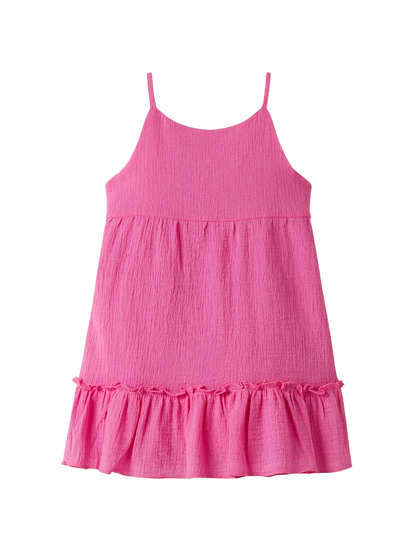 Kids' Sleeveless Cotton Dress Pink