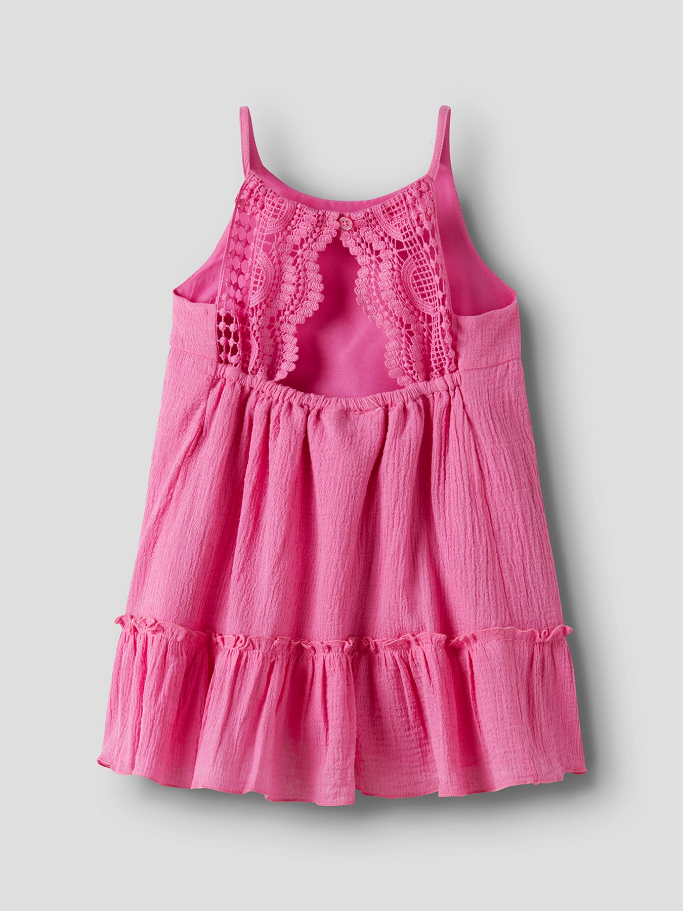 Kids' Sleeveless Cotton Dress Pink