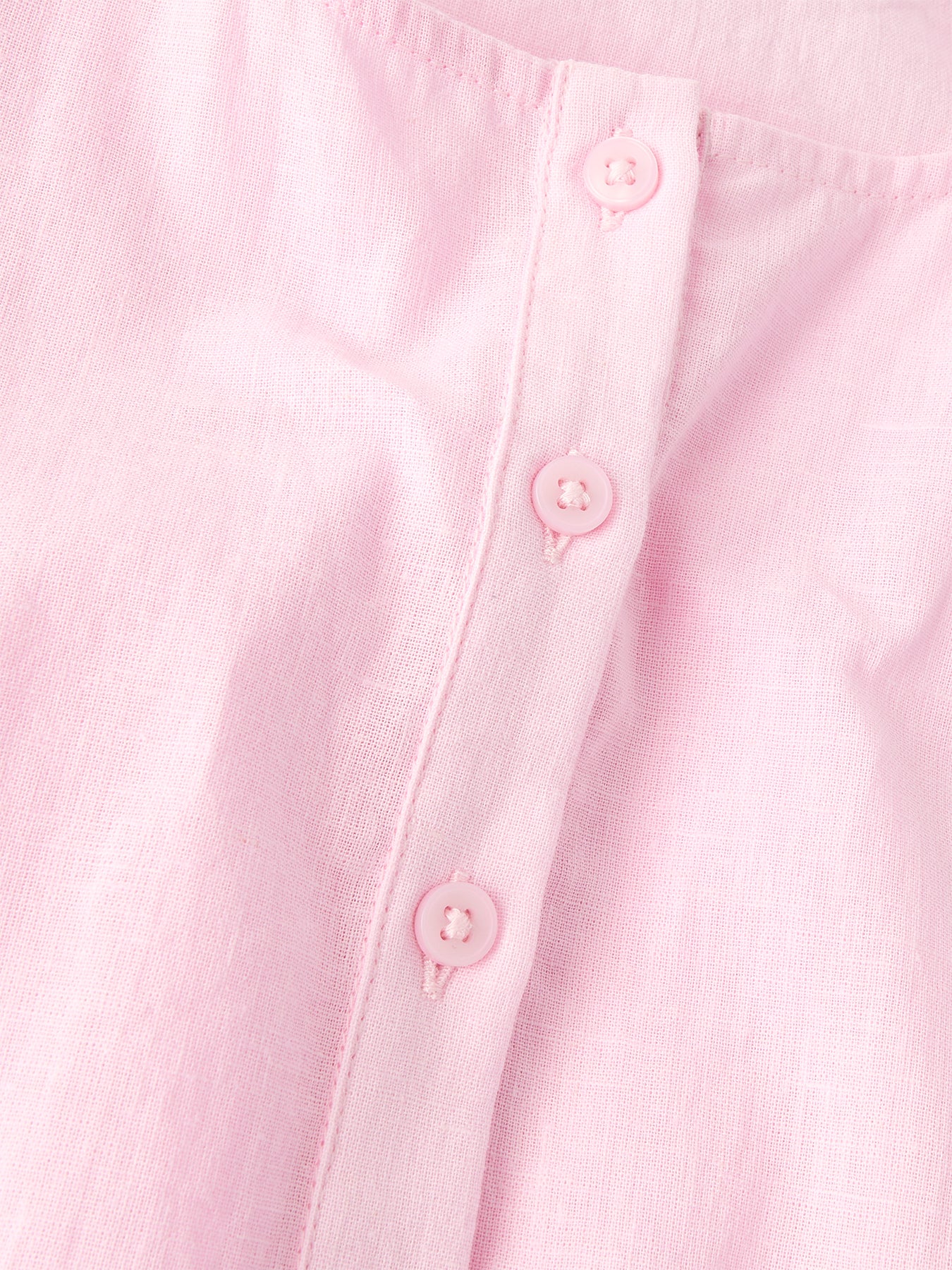 Kids' Sleeveless Cotton Linen Top Pink