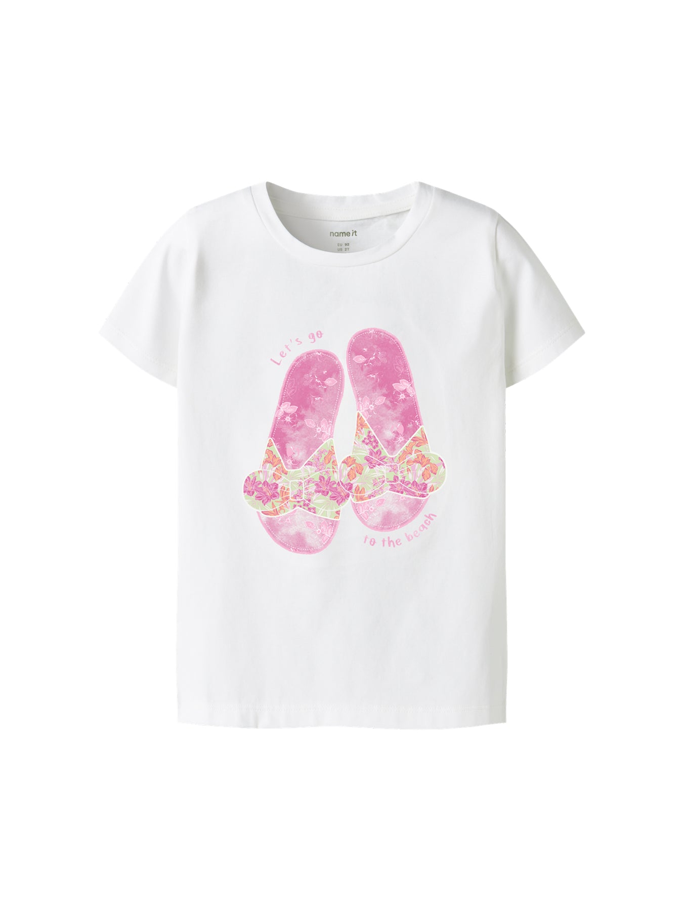Kids' Short Sleeve Cotton Top White