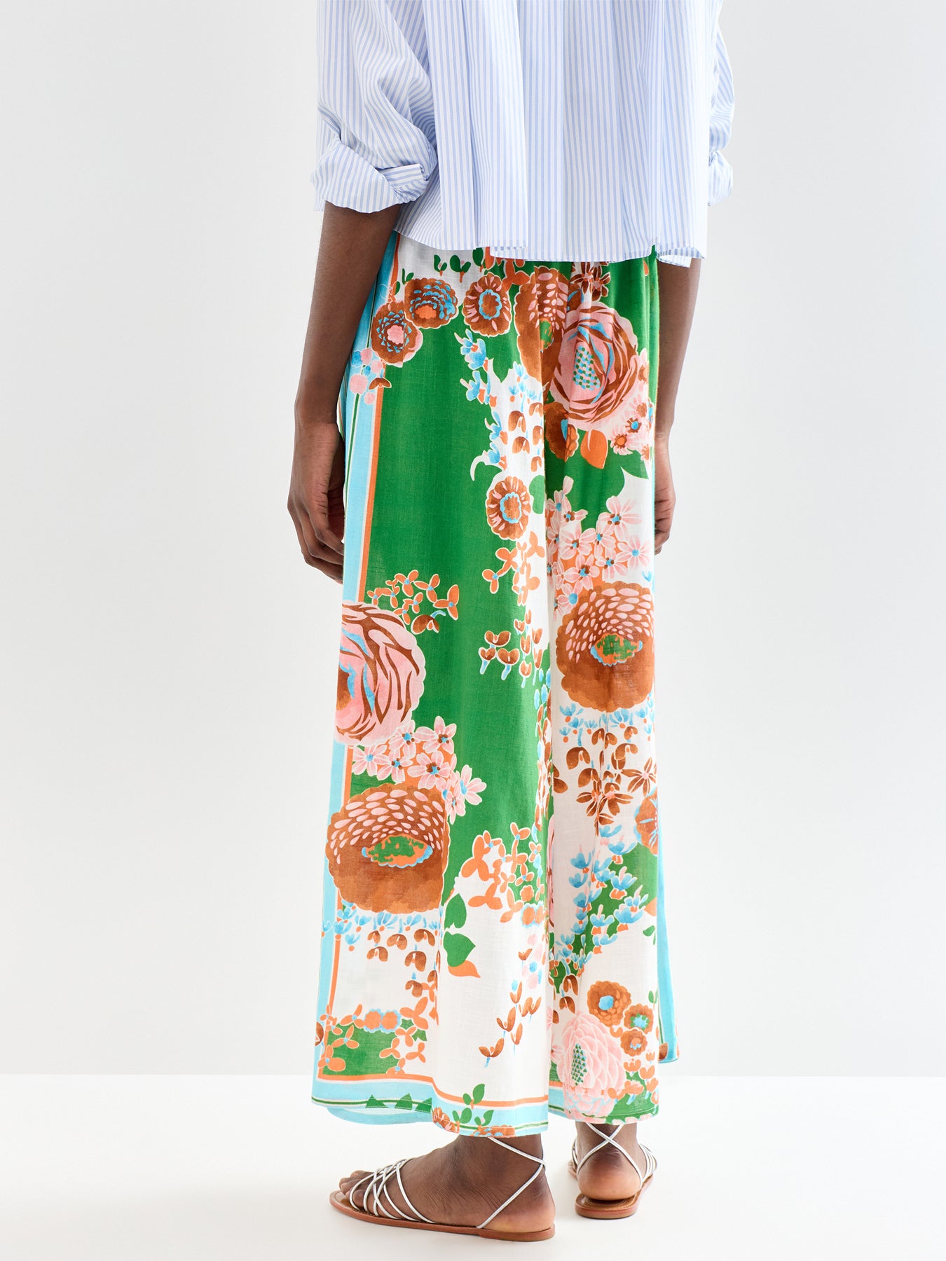 Kitsch Bouquet Wide Leg Trousers Multi