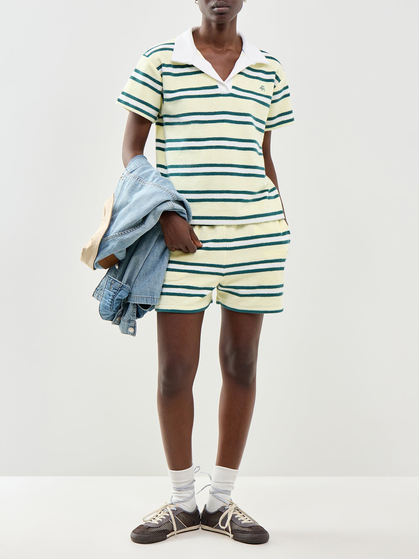 Zita Stripe Polo Top