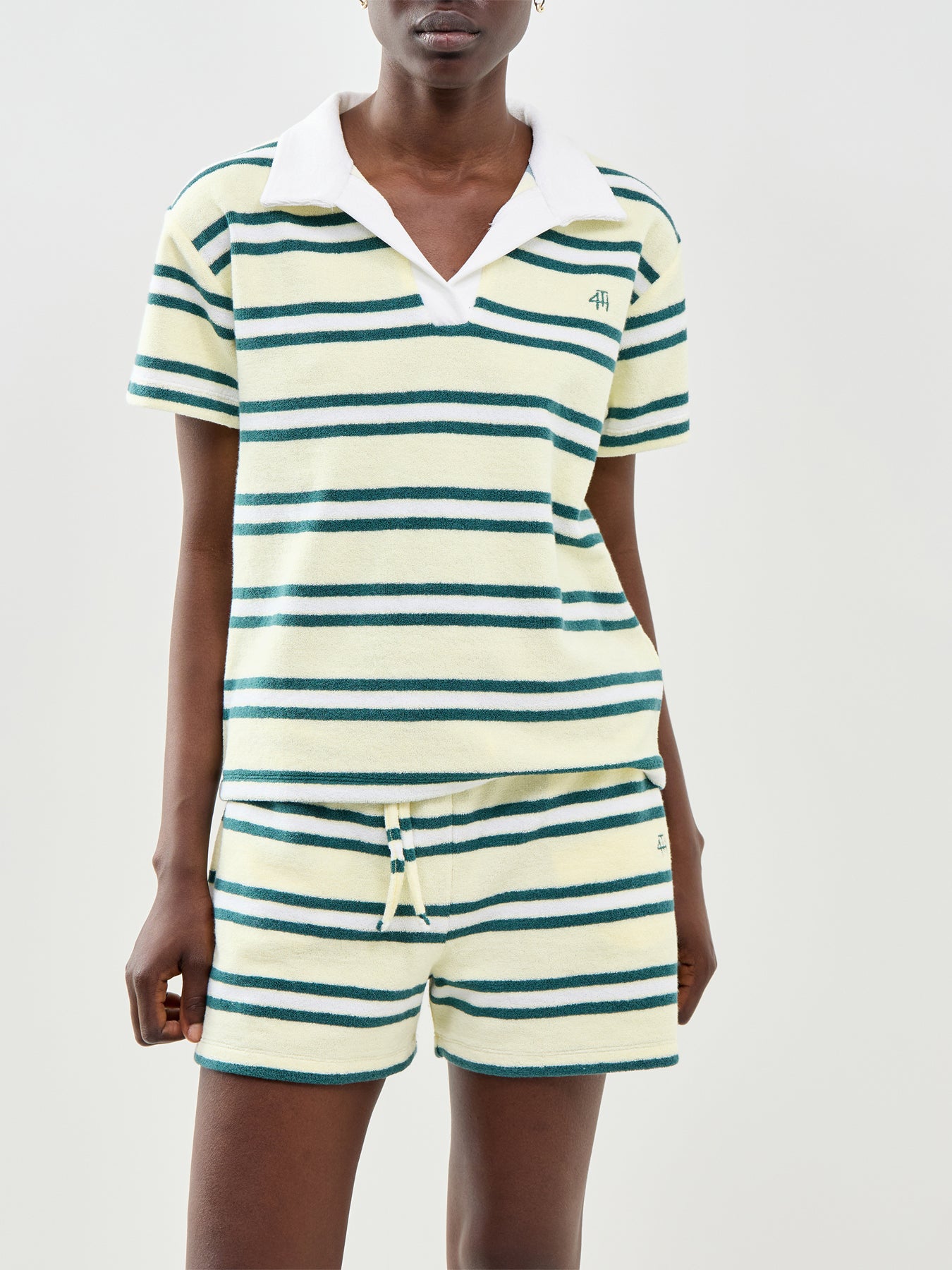 Zita Stripe Polo Top