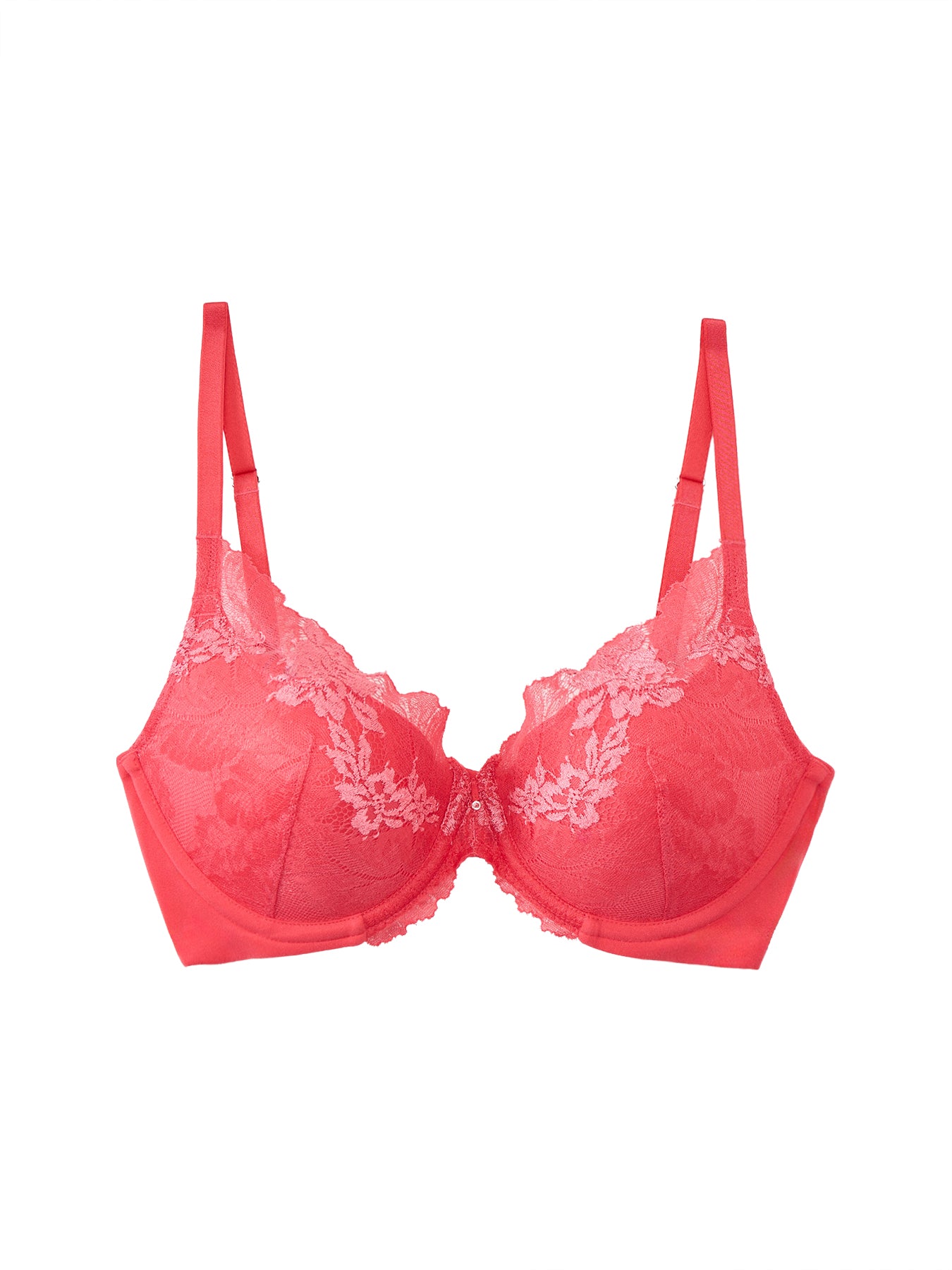 Most Divine Underwired Plunge Bra Pink