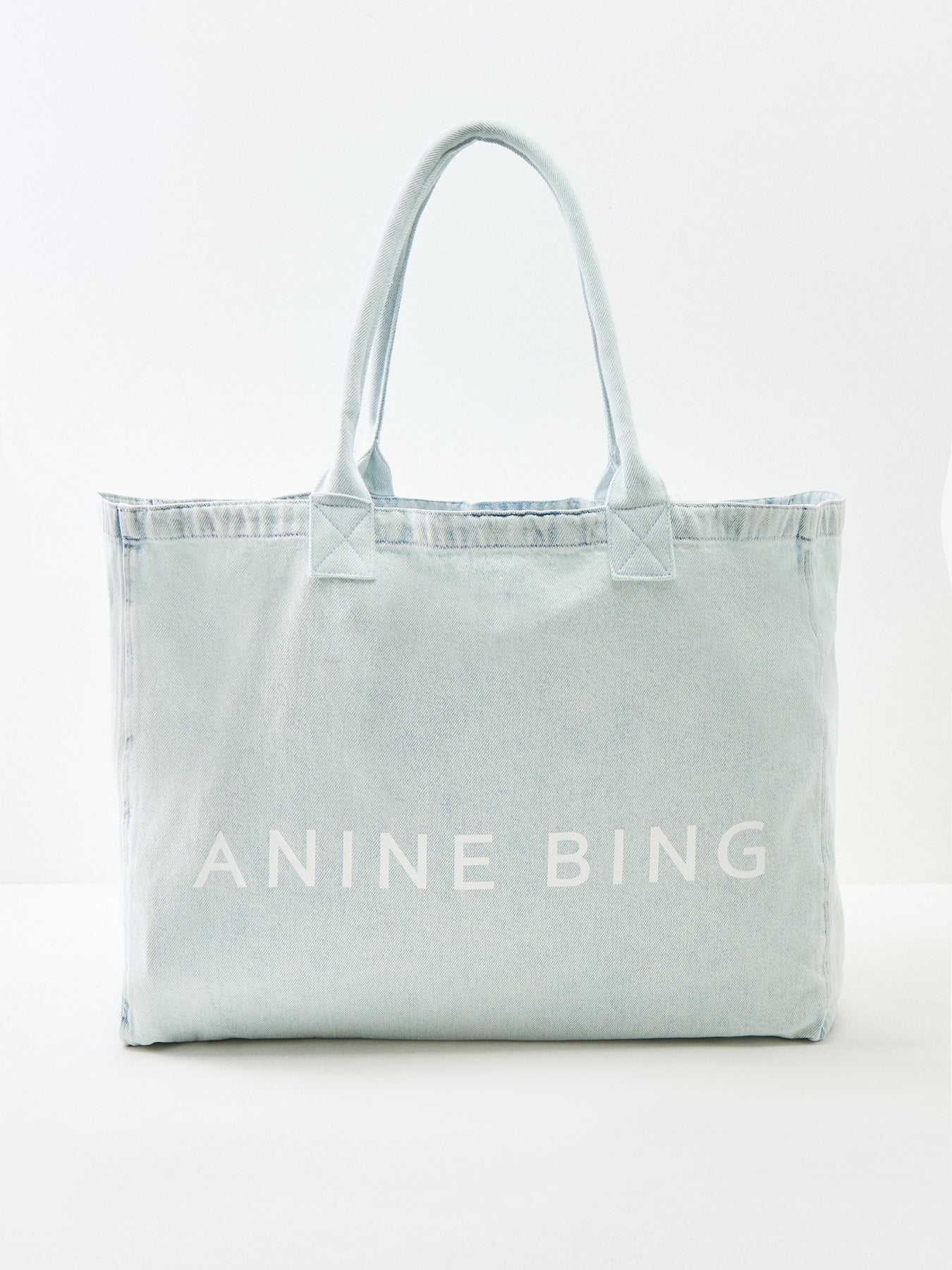 Leo Denim Tote Bag Blue