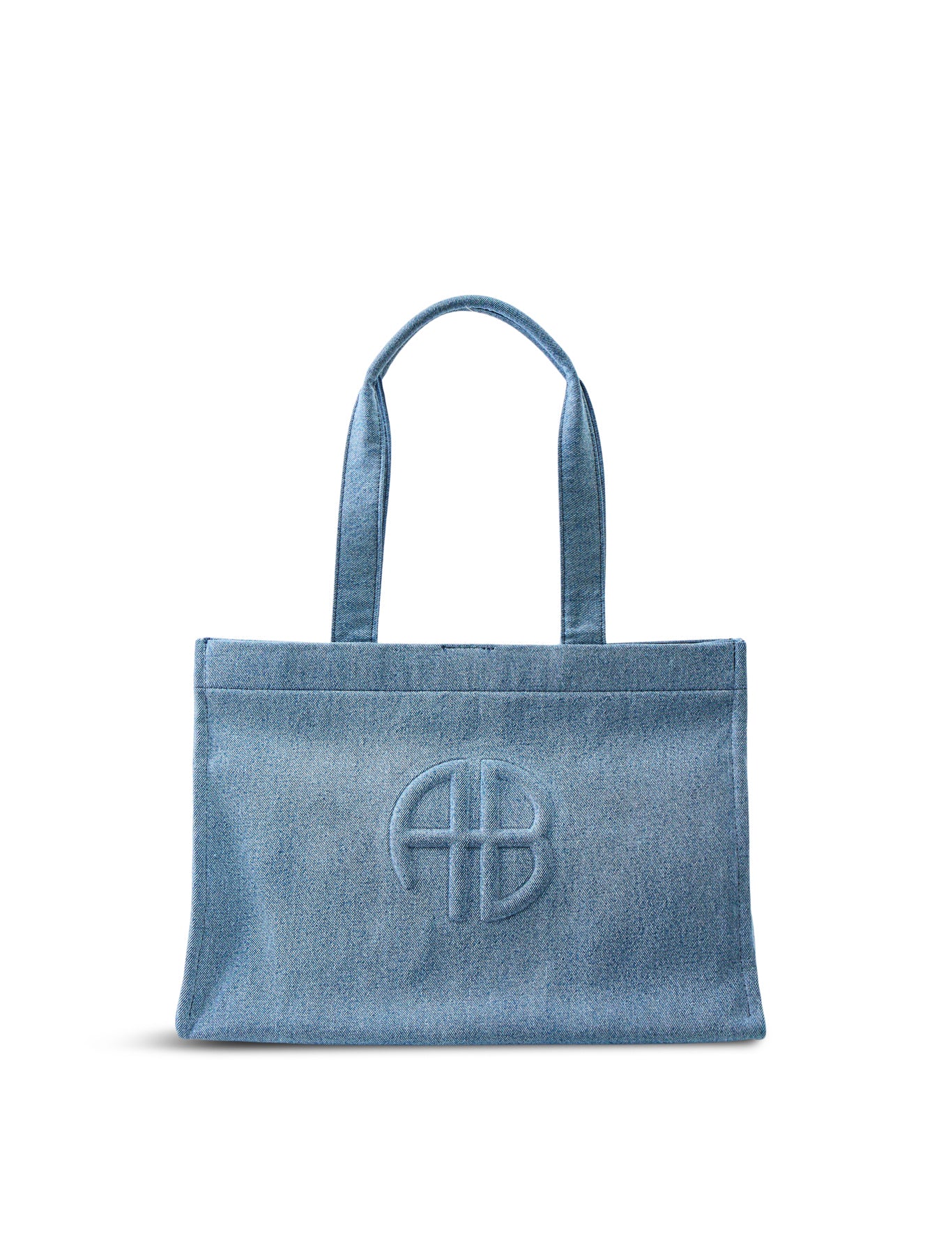 Lara Cotton Tote Bag Blue