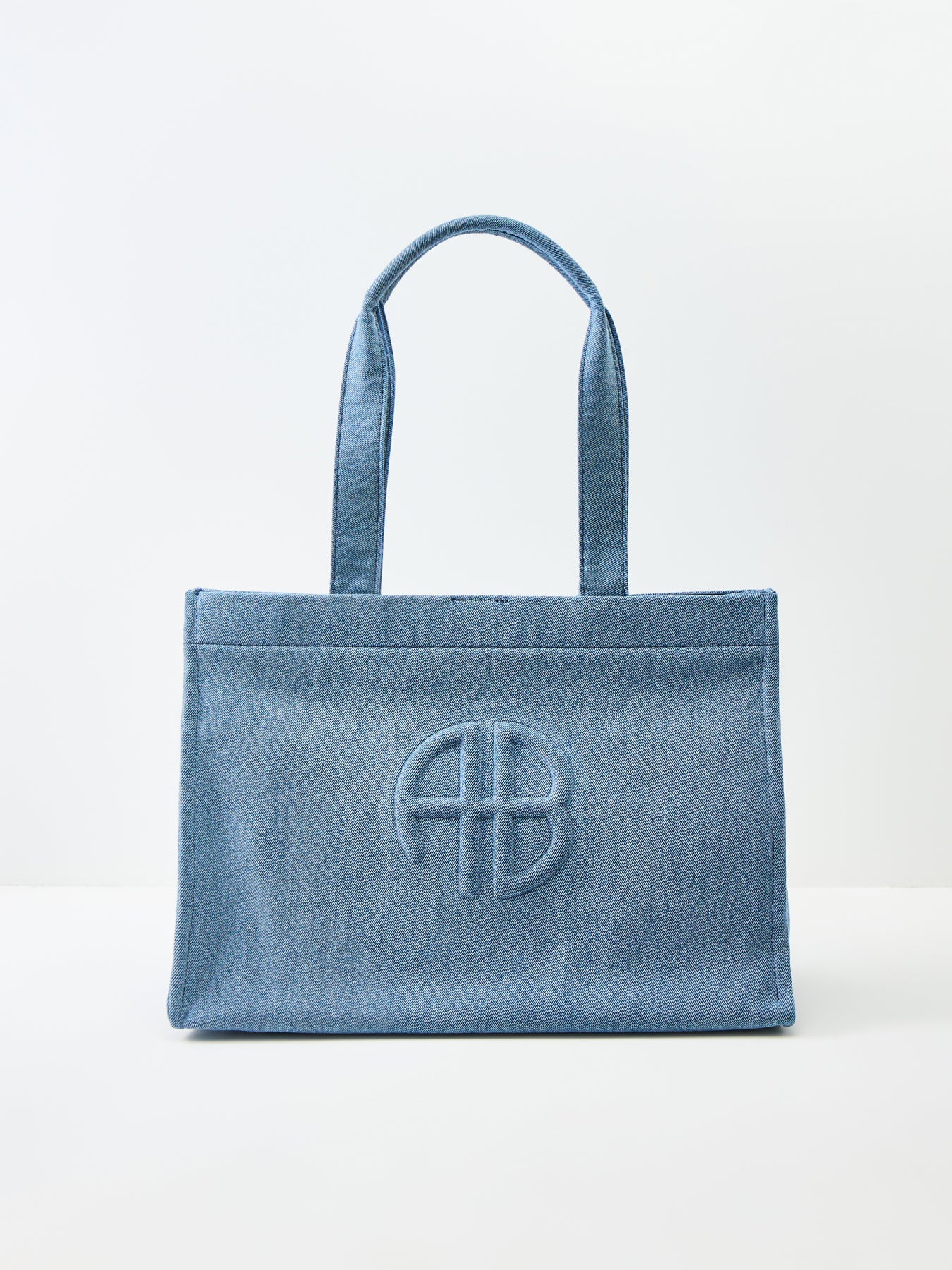 Lara Cotton Tote Bag Blue