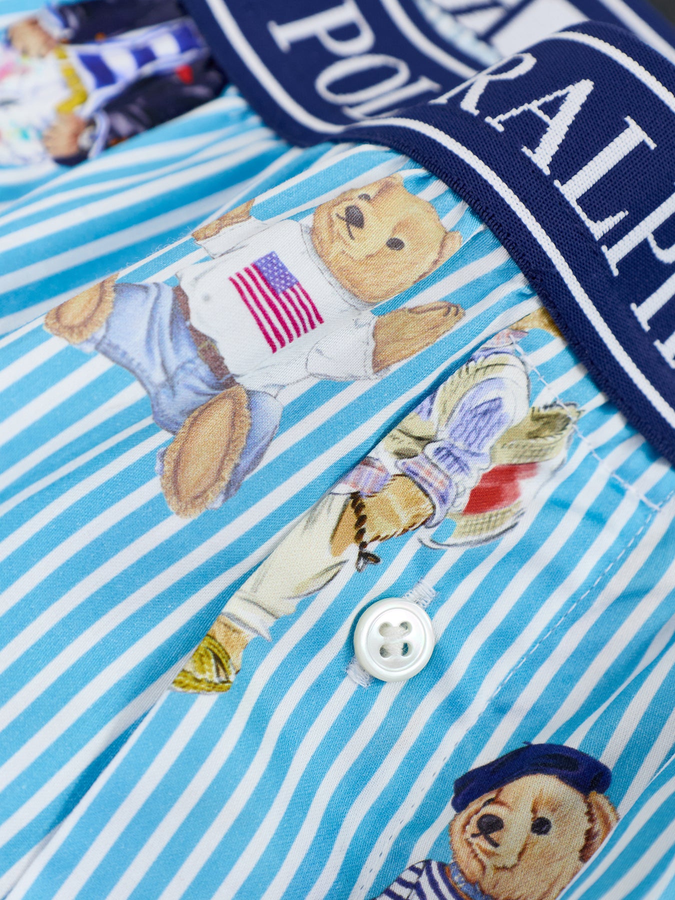Shirting Stripes Sleep Boxer Blue