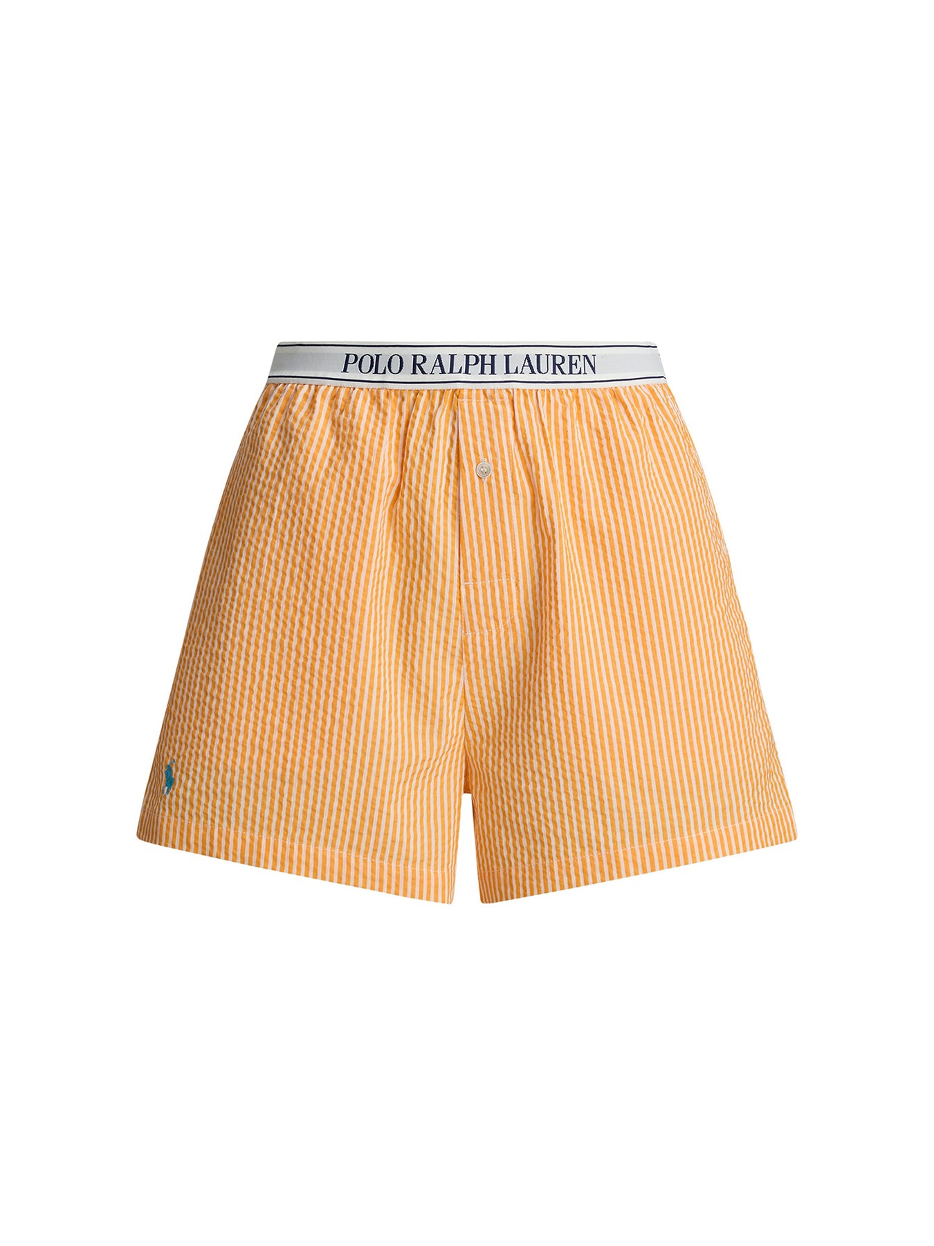 Seersucker Boxer Shorts Orange