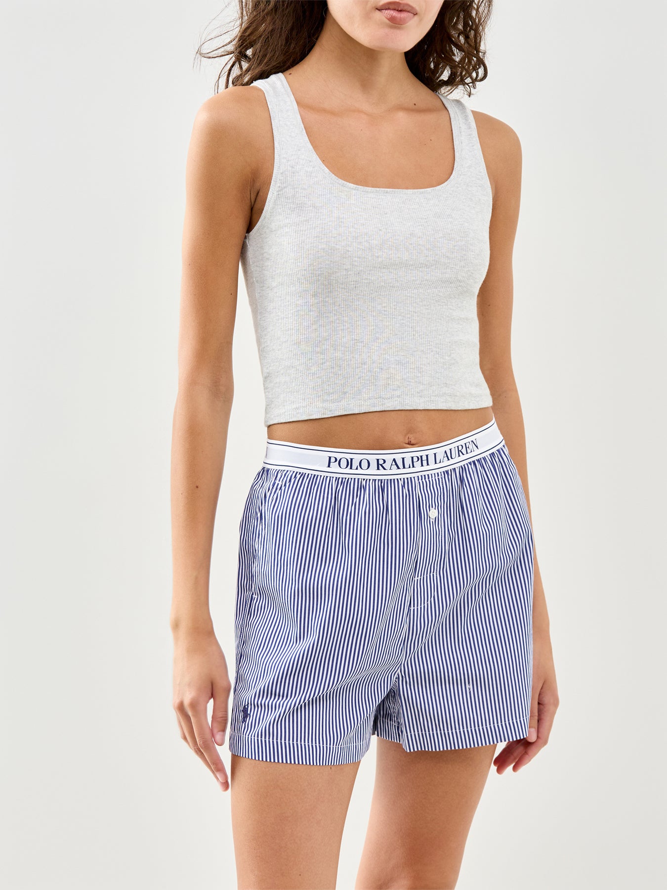 Shirting Stripes Sleep Boxer Blue