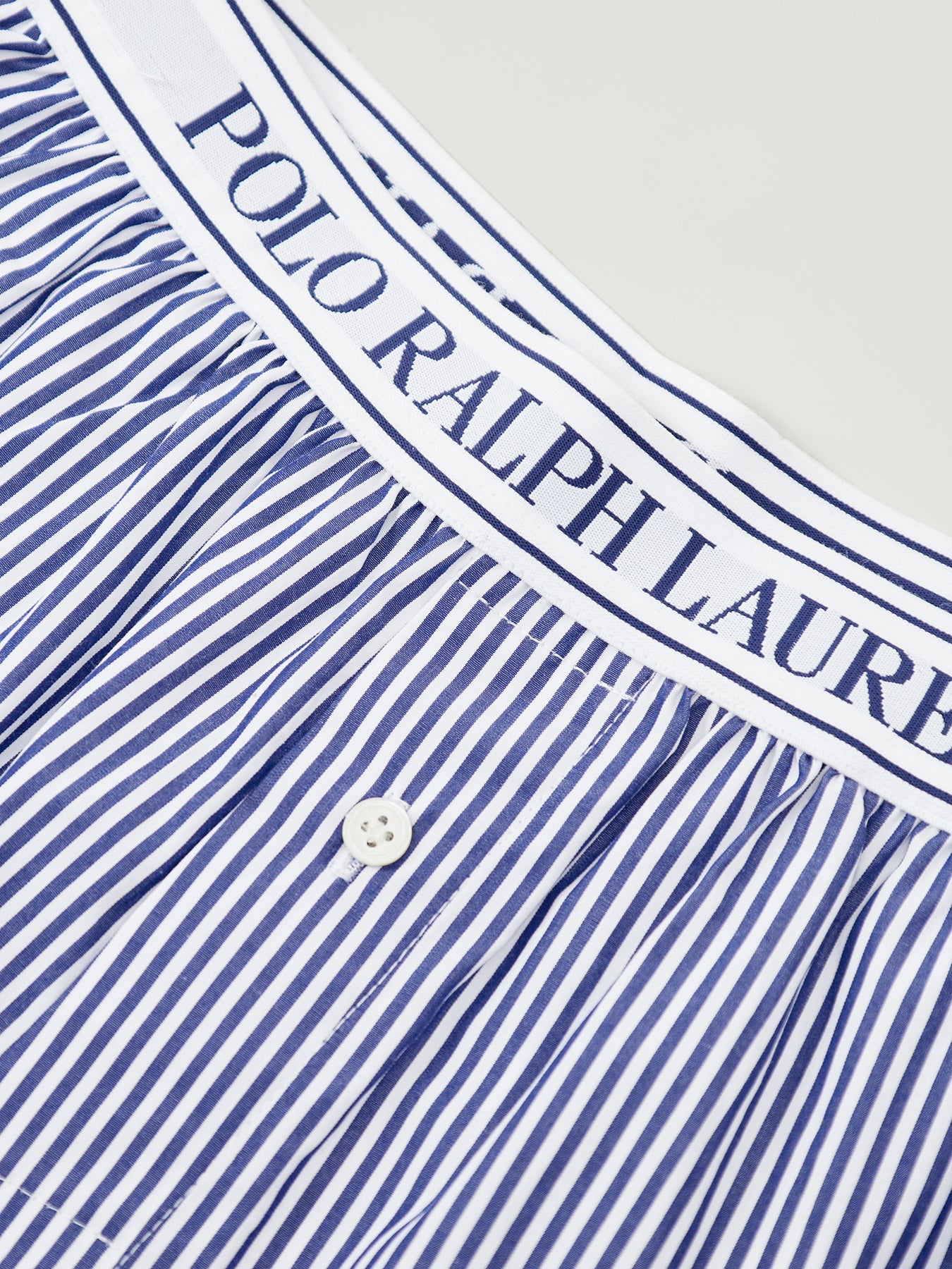 Shirting Stripes Sleep Boxer Blue