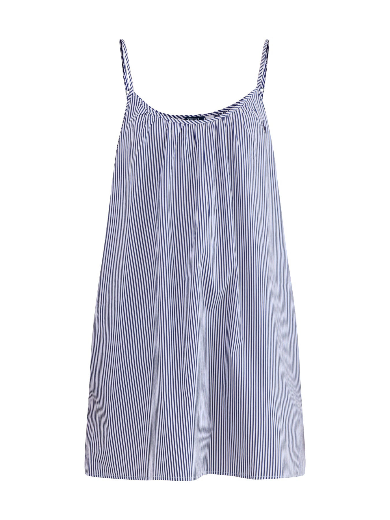 Shirting Stripes Slip Dress Blue