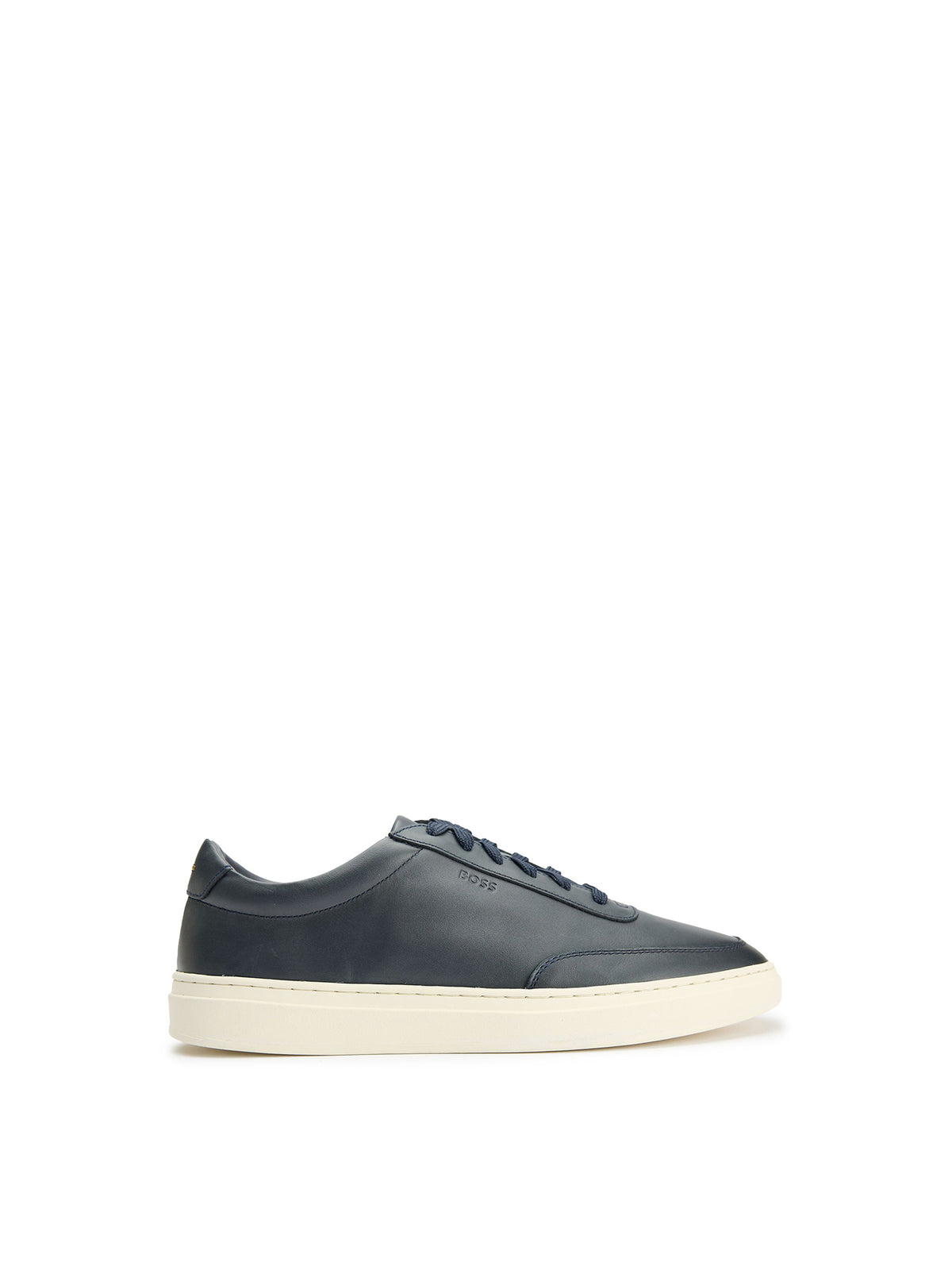 Kieran Leather Trainers - Dark Blue