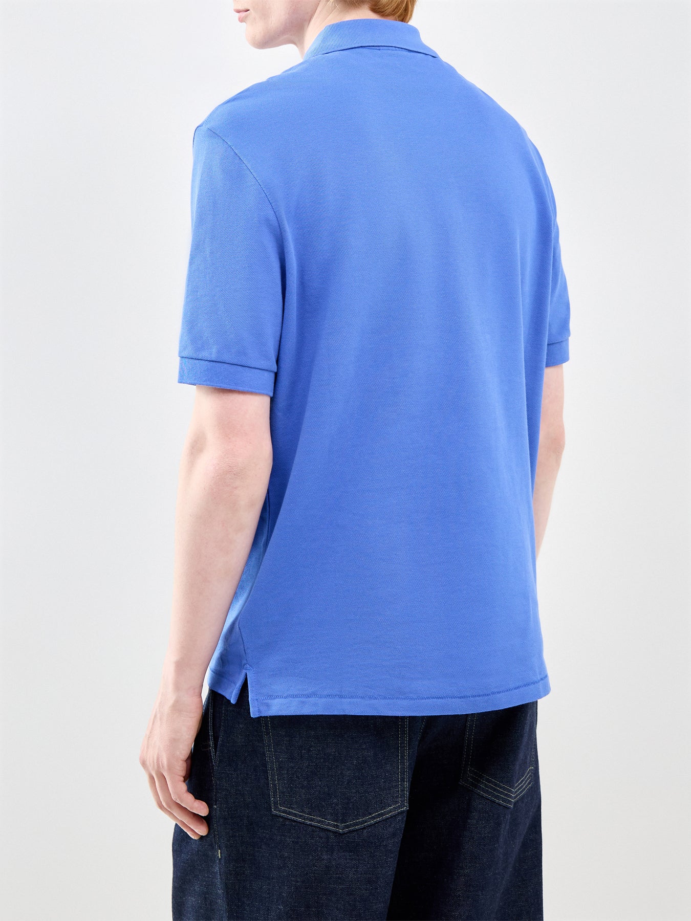 Zebra Polo Top Blue